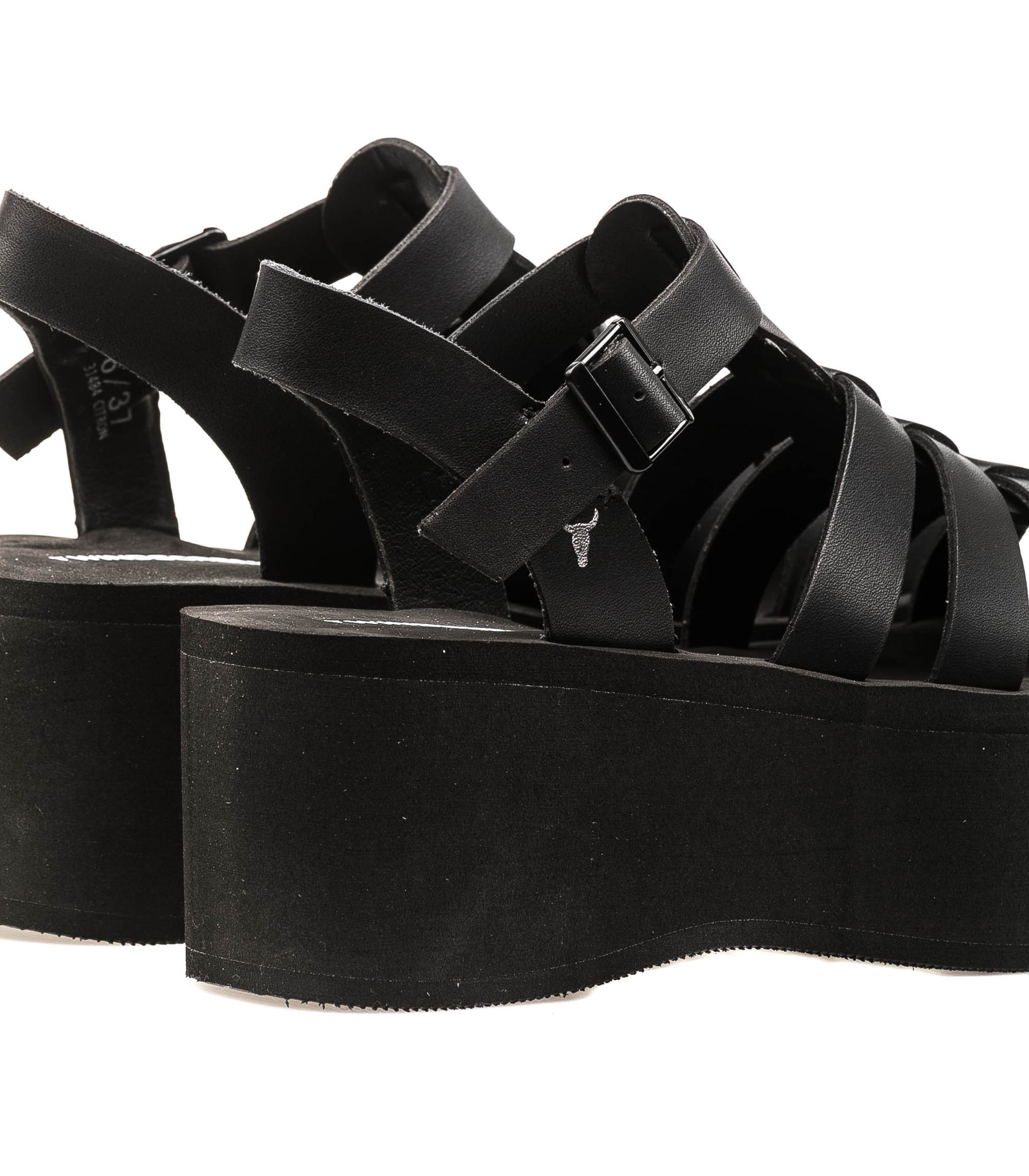 Windsorsmith Smooth Action Sandals Black Women