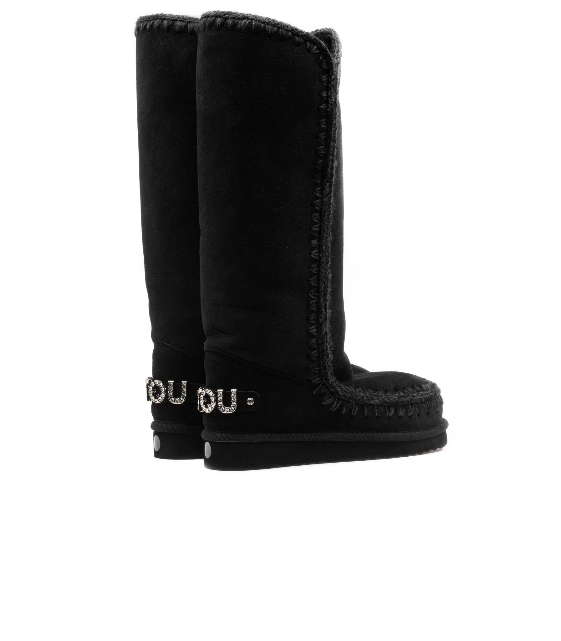 Mou Eskimo 40 Rhinestones Logo Nero Donna