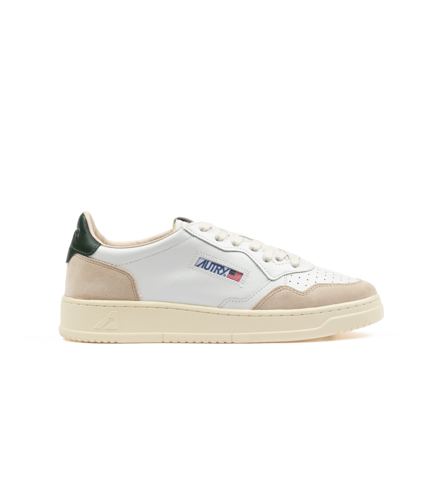 Autry Medalist Low Leather Suede White Men