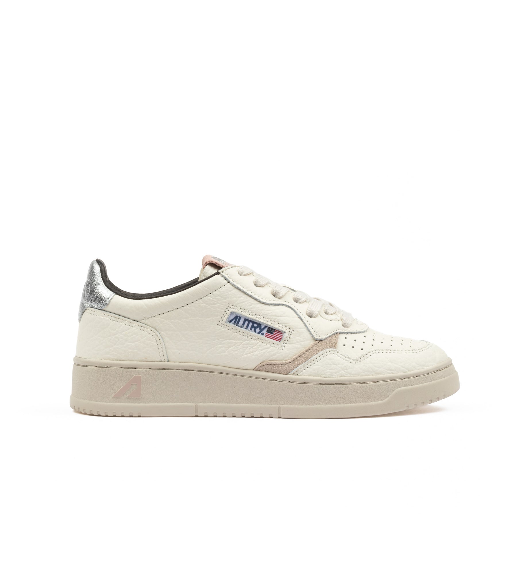 Autry Medalist Low Goat Leather White Women