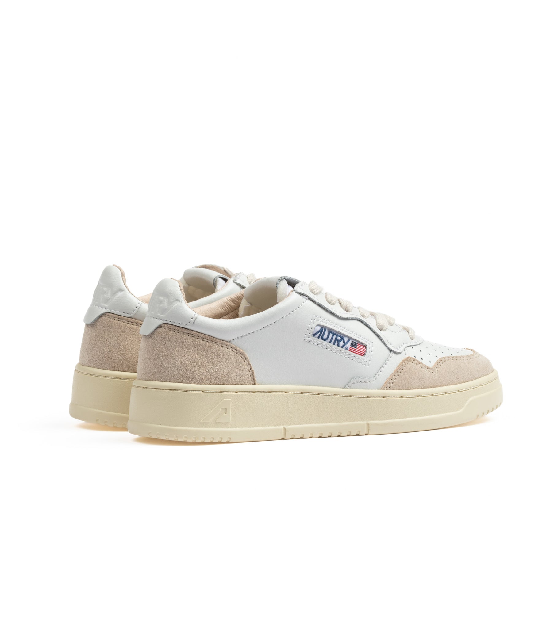 Autry Medalist Low White Suede Women