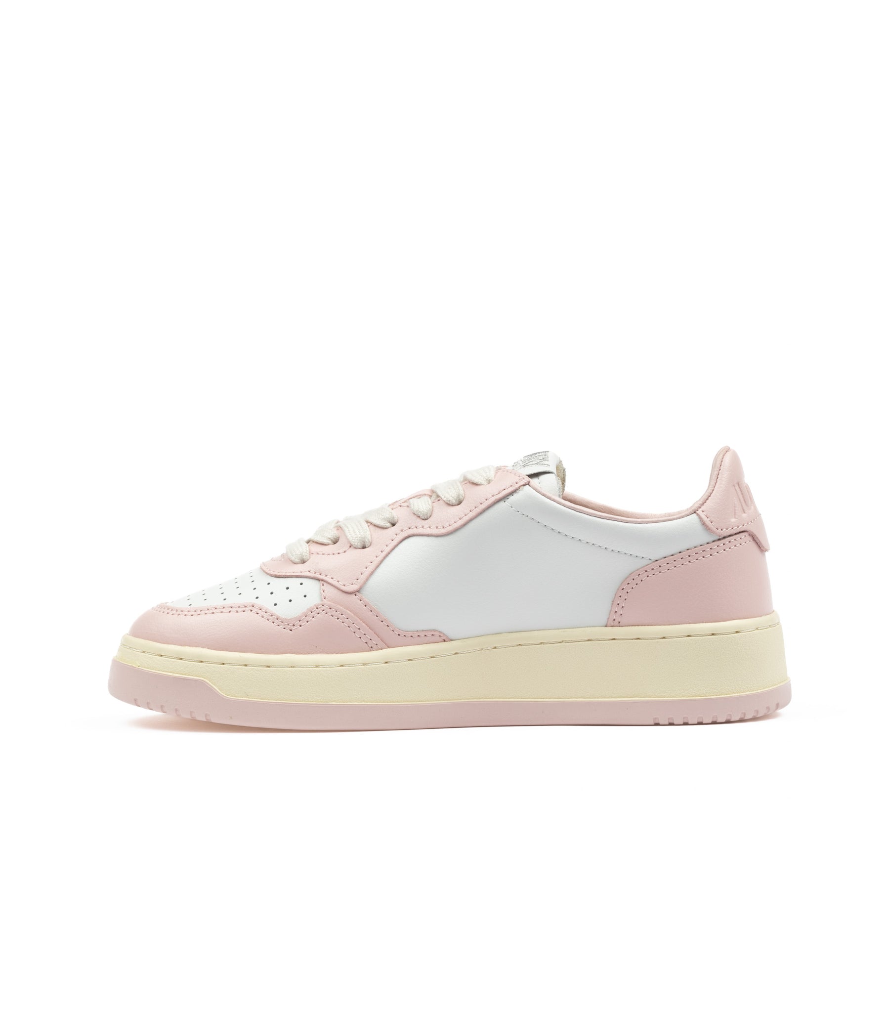 Autry Medalist Low White Pink Womens