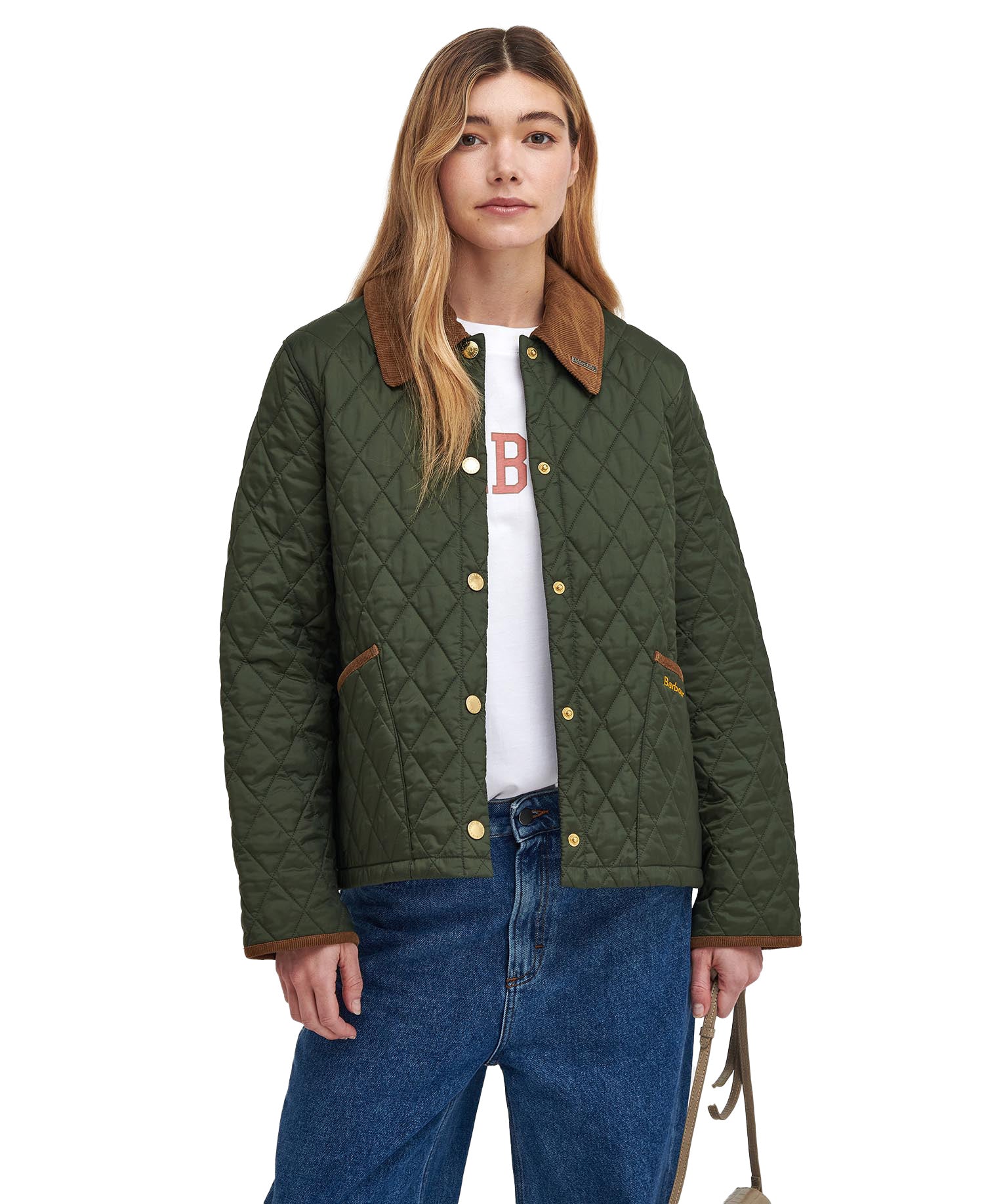 Giacca Barbour Cropped Liddesdale 30th Anniversary Verde Oliva Donna