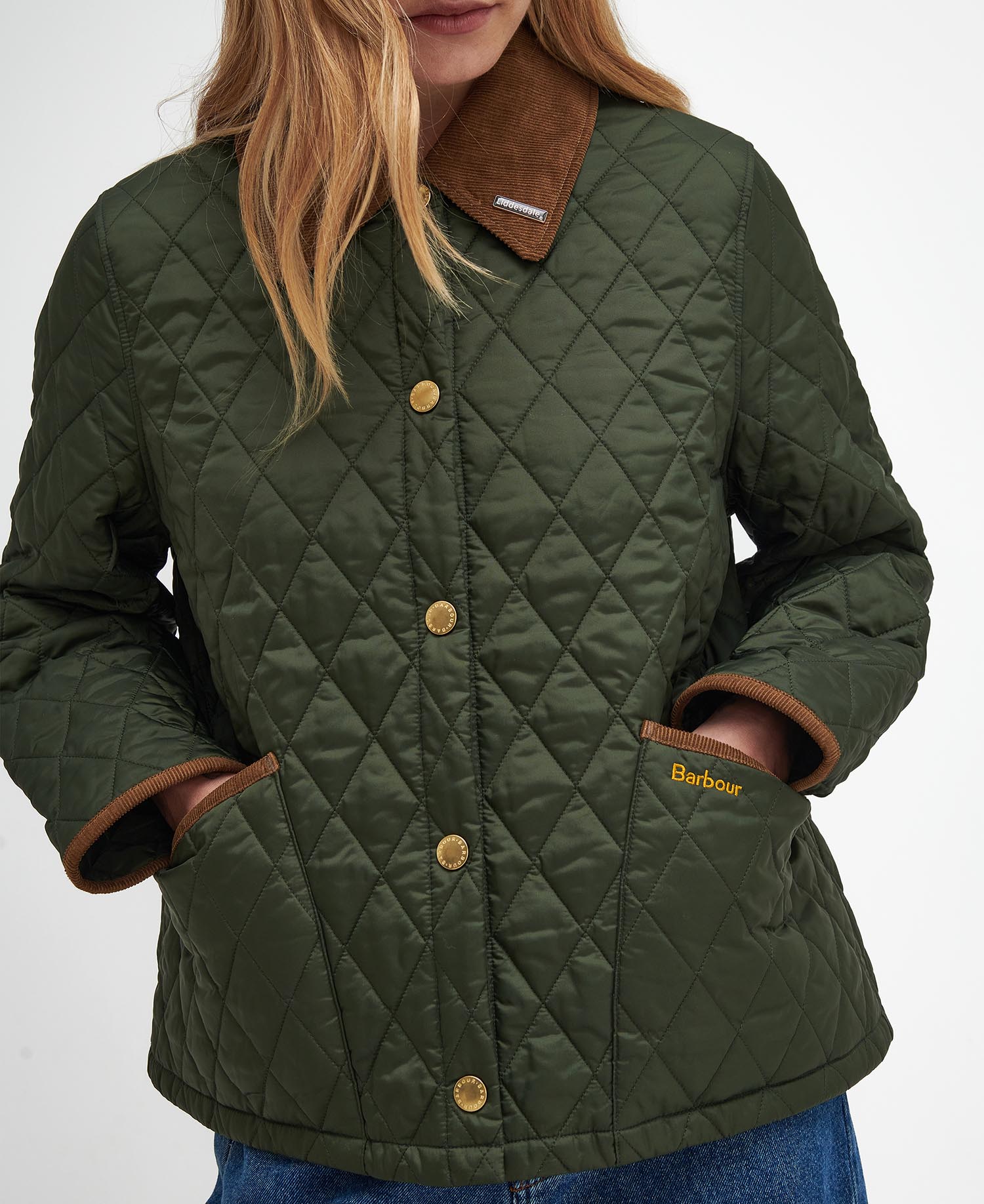 Giacca Barbour Cropped Liddesdale 30th Anniversary Verde Oliva Donna