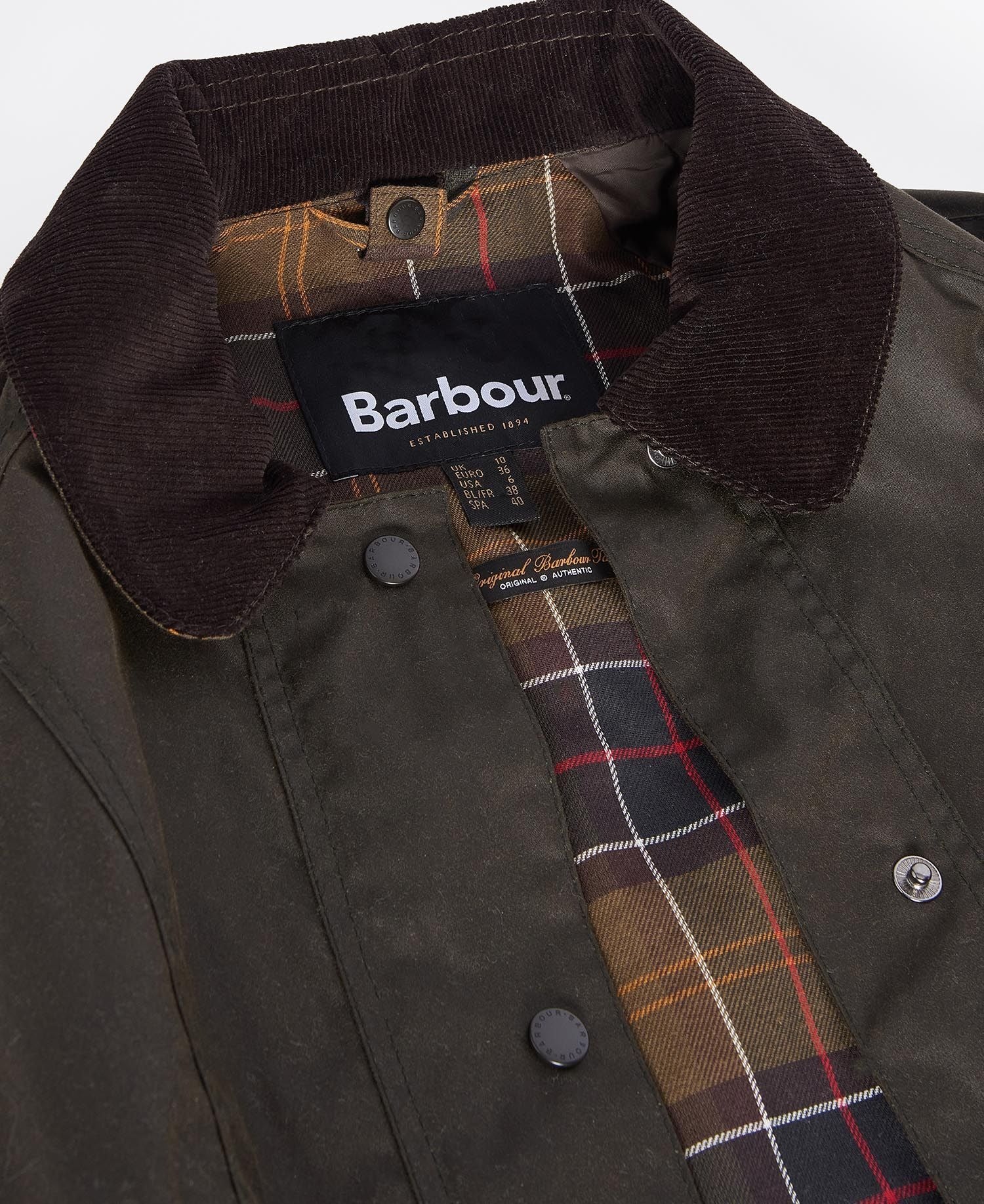 Giacca Barbour Classic Beadnell Olive Donna