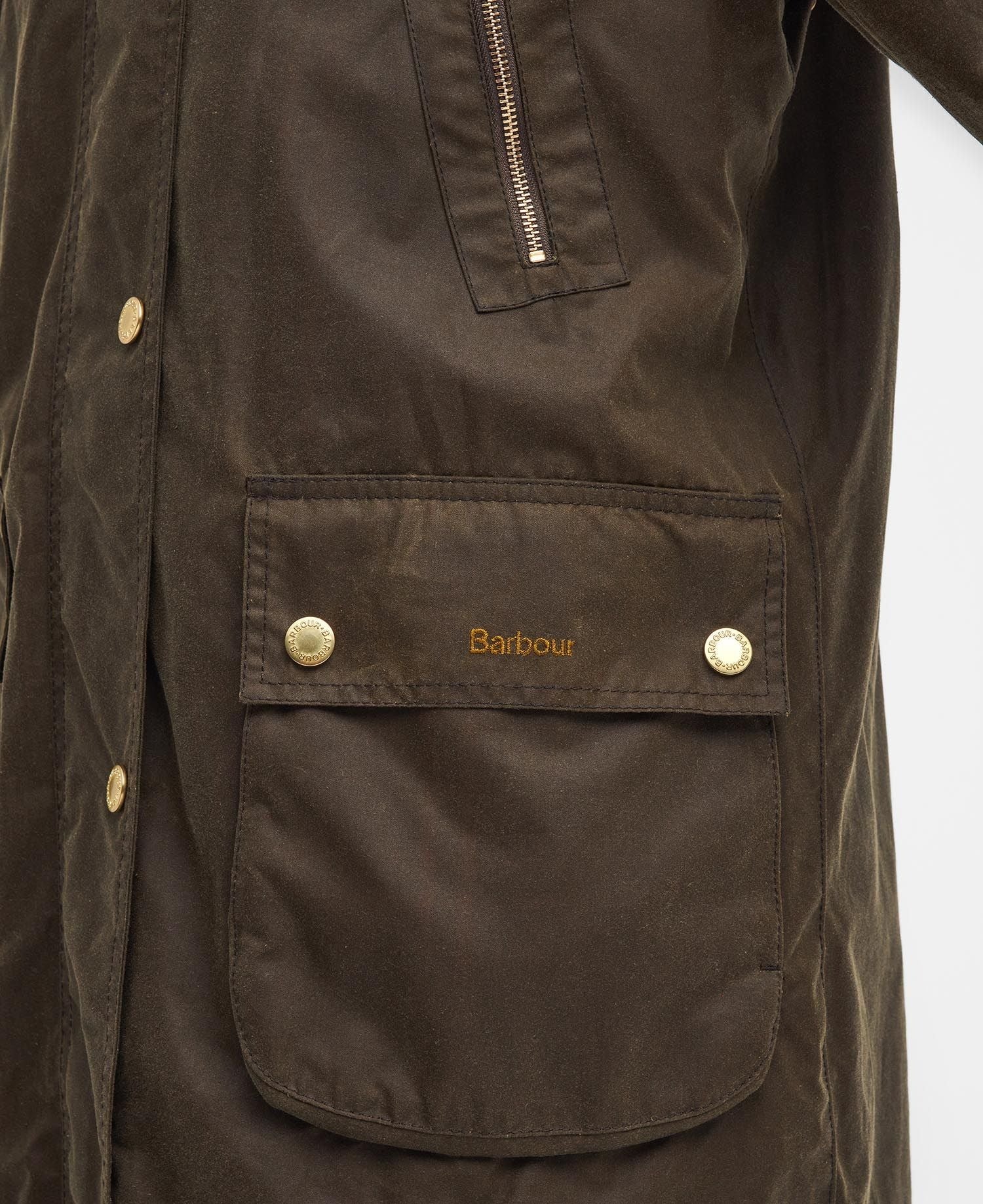 Giacca Barbour Ebberston Wax Giacca Lunga Cerata Donna