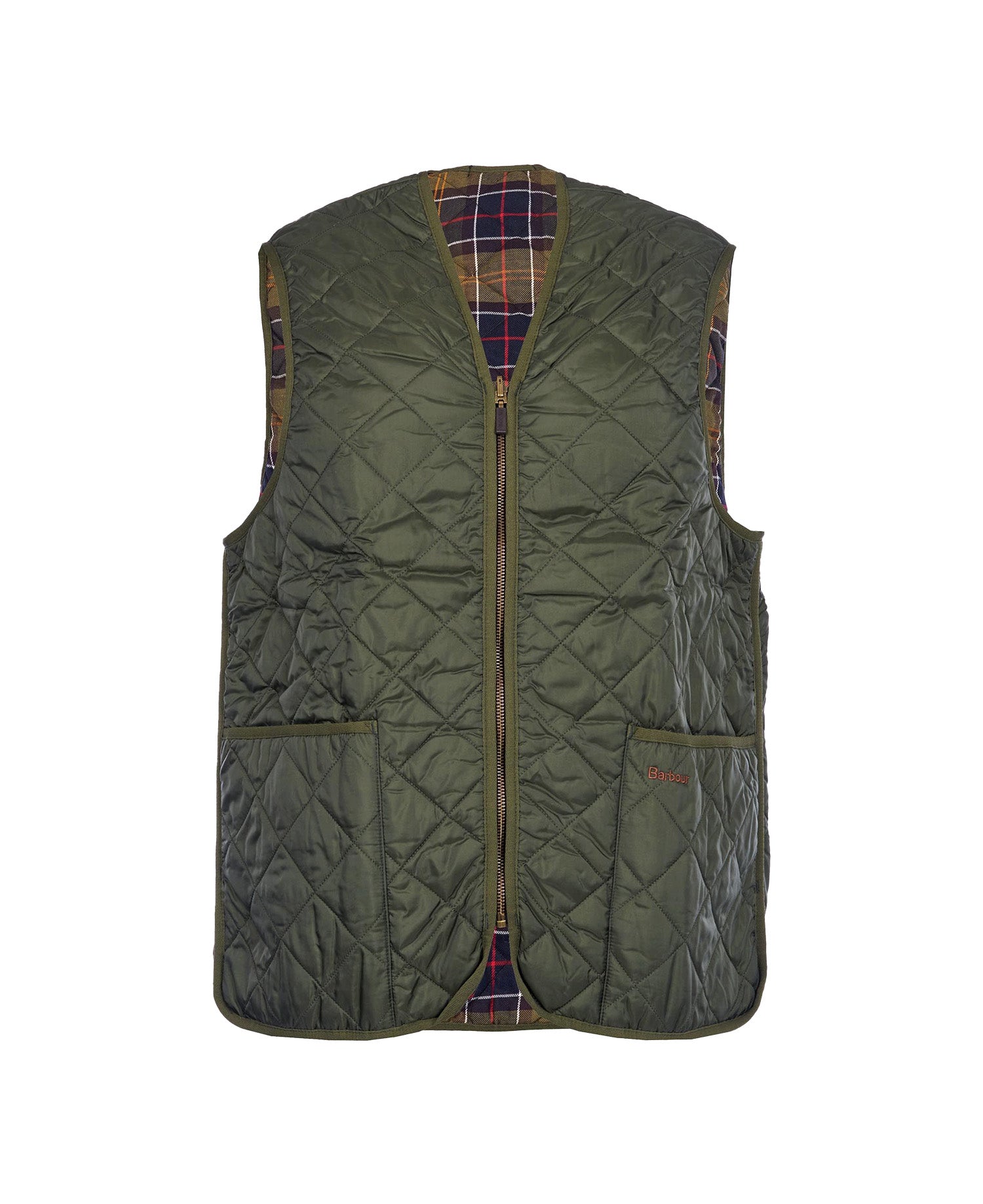 Barbour Quilted Waistcoat Olive Green Men's