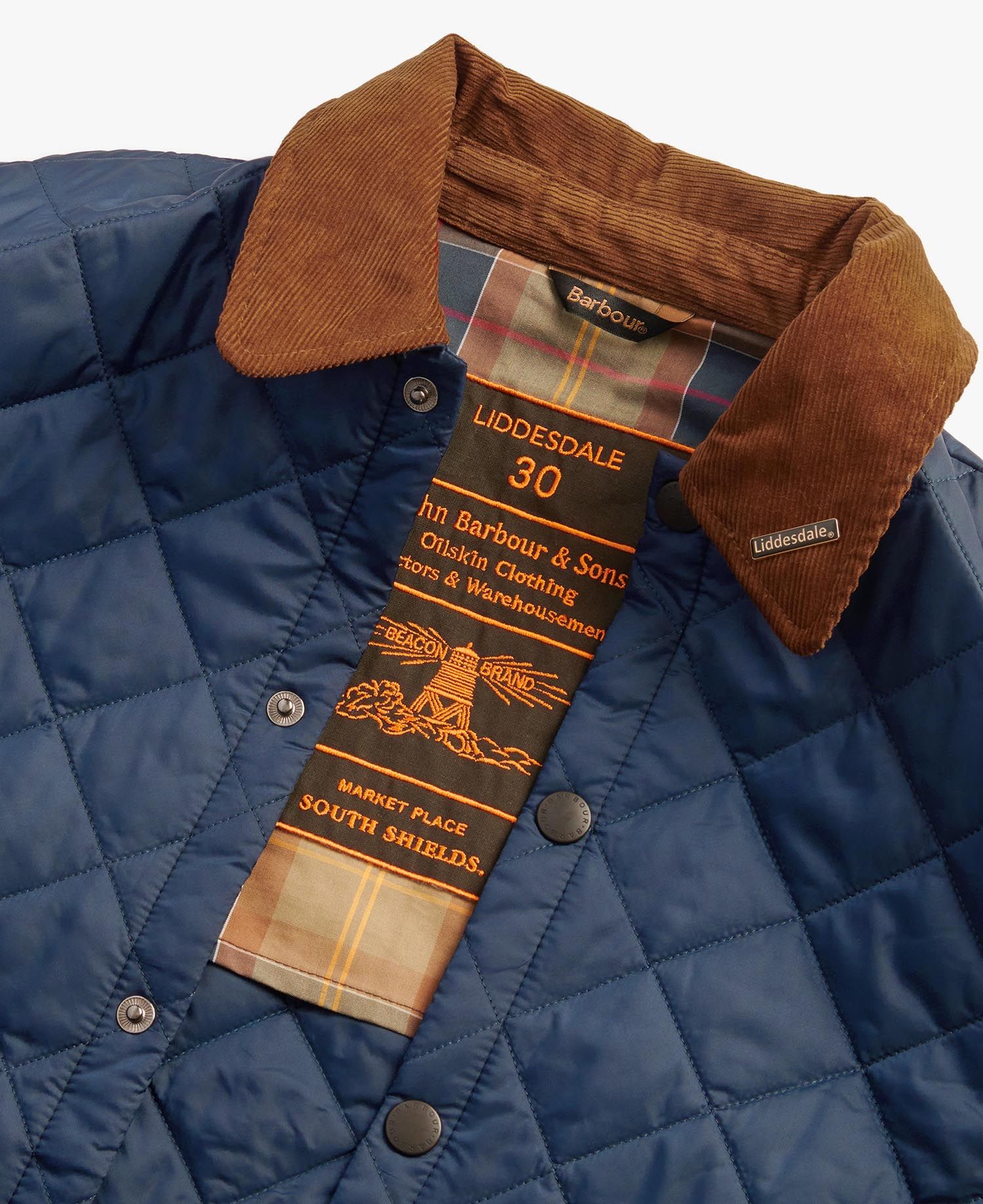 Giacca Barbour Trapuntata Liddesdale 30° Anniversario Blu Uomo