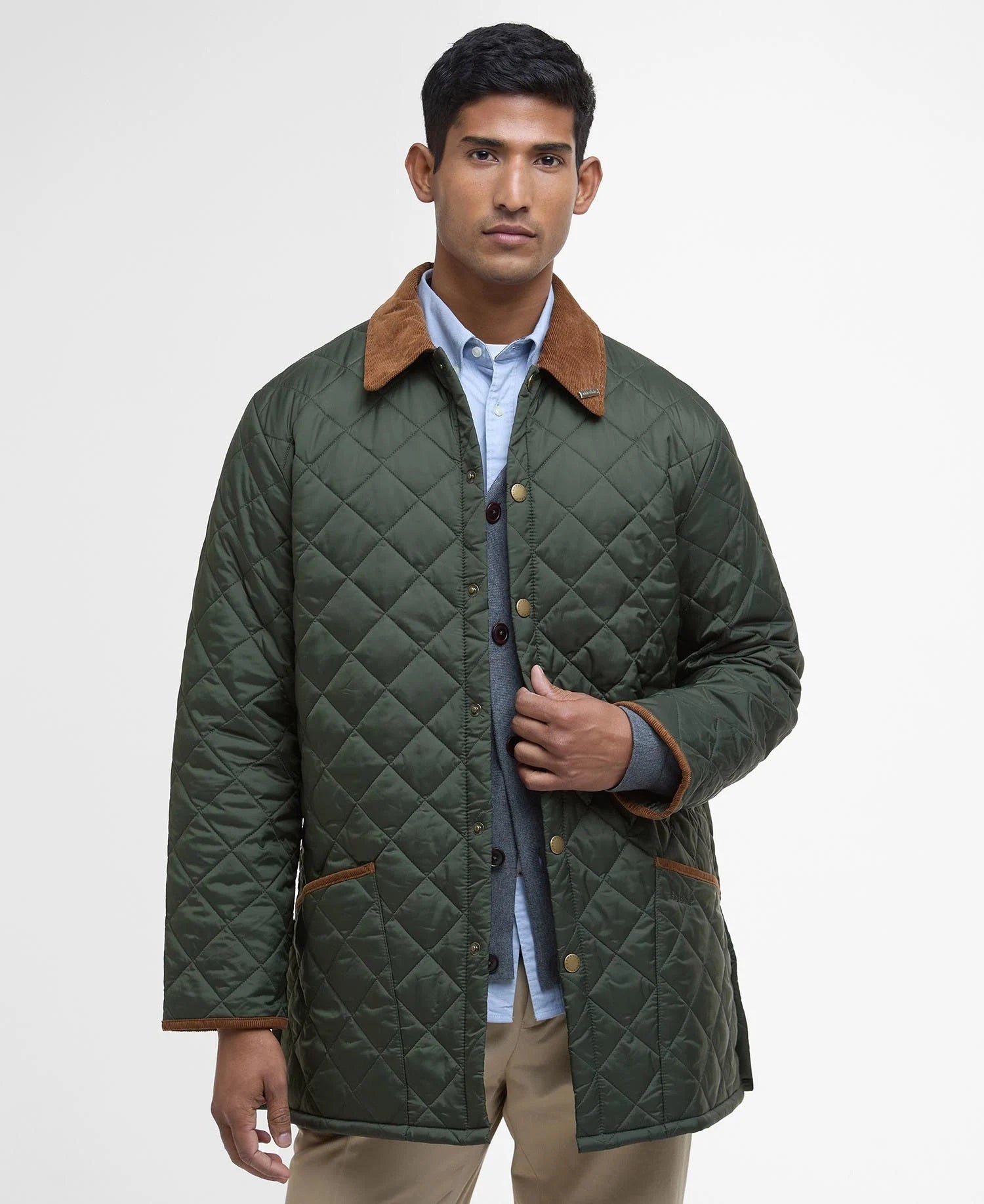 Giacca Barbour Trapuntata Liddesdale 30° Anniversario Verde Oliva Uomo