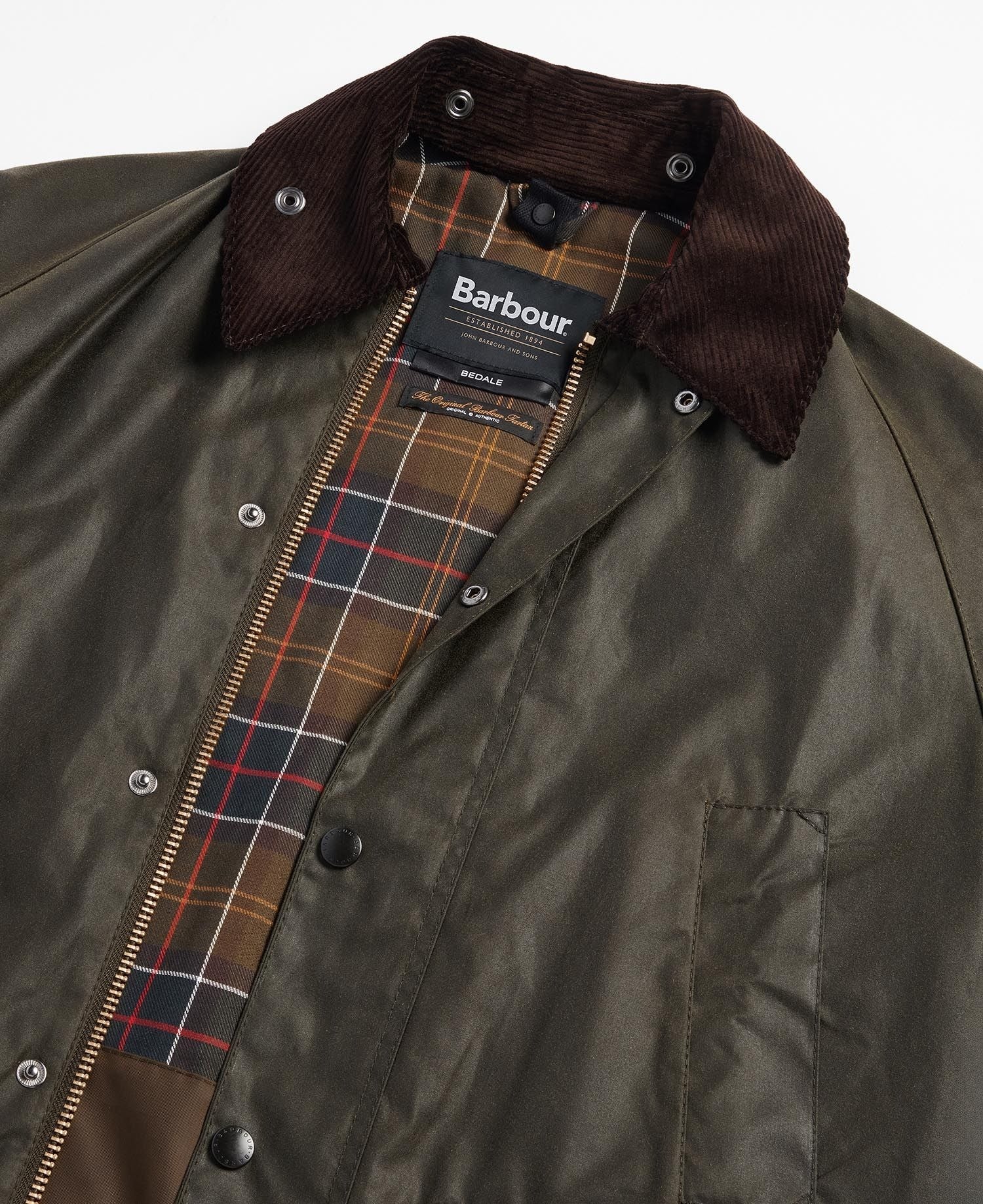 Giacca Barbour Bedale Wax Jacket Archive Verde Oliva Uomo