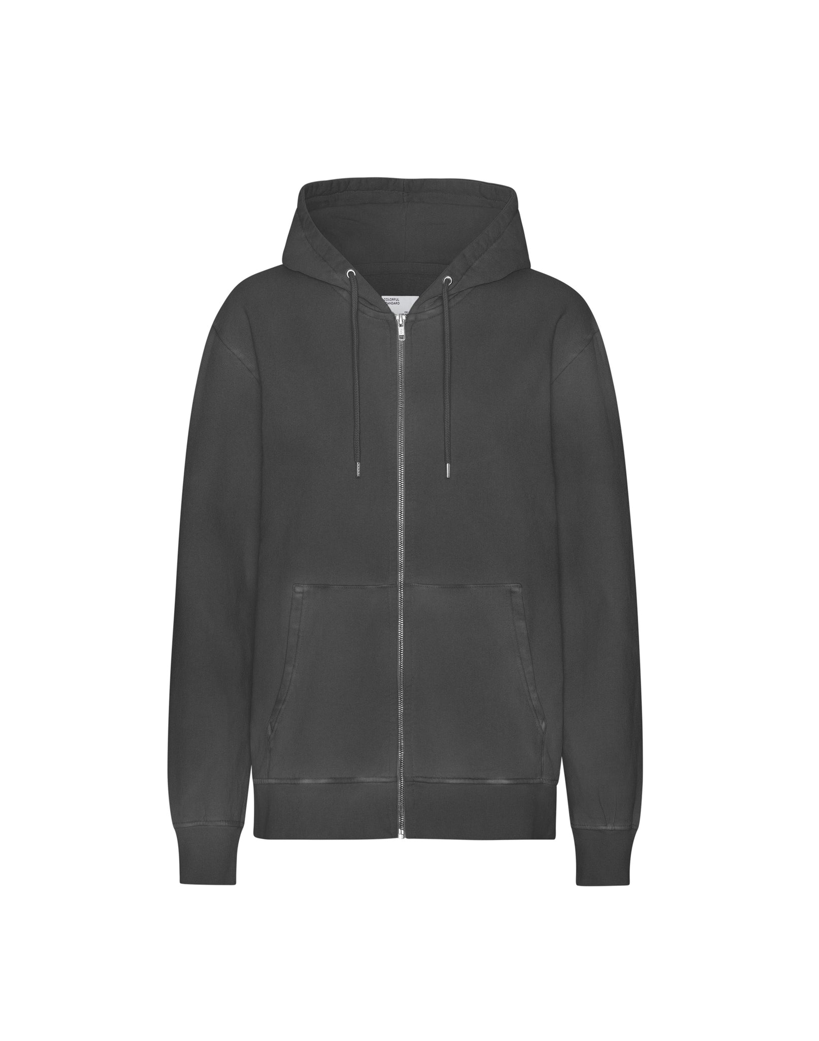 Colorful Faded Black Zip Up Hoodie