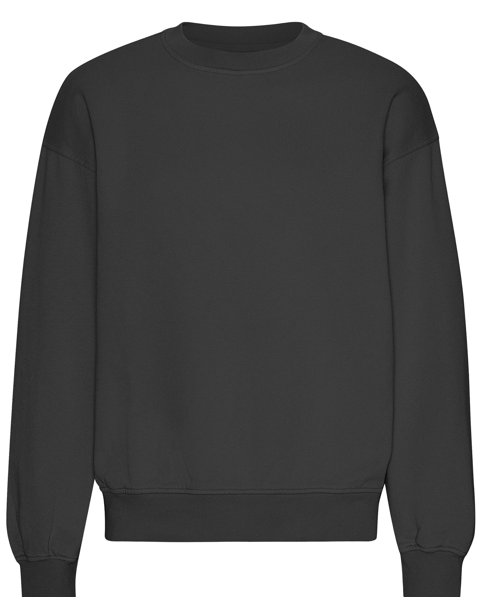 Black Oversized Crewneck Sweatshirt