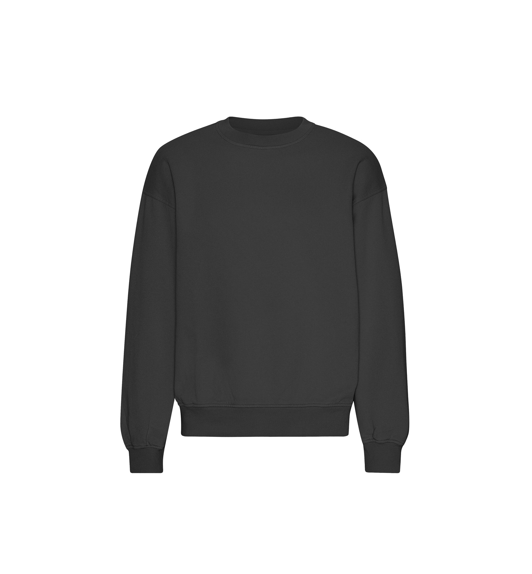 Black Oversized Crewneck Sweatshirt