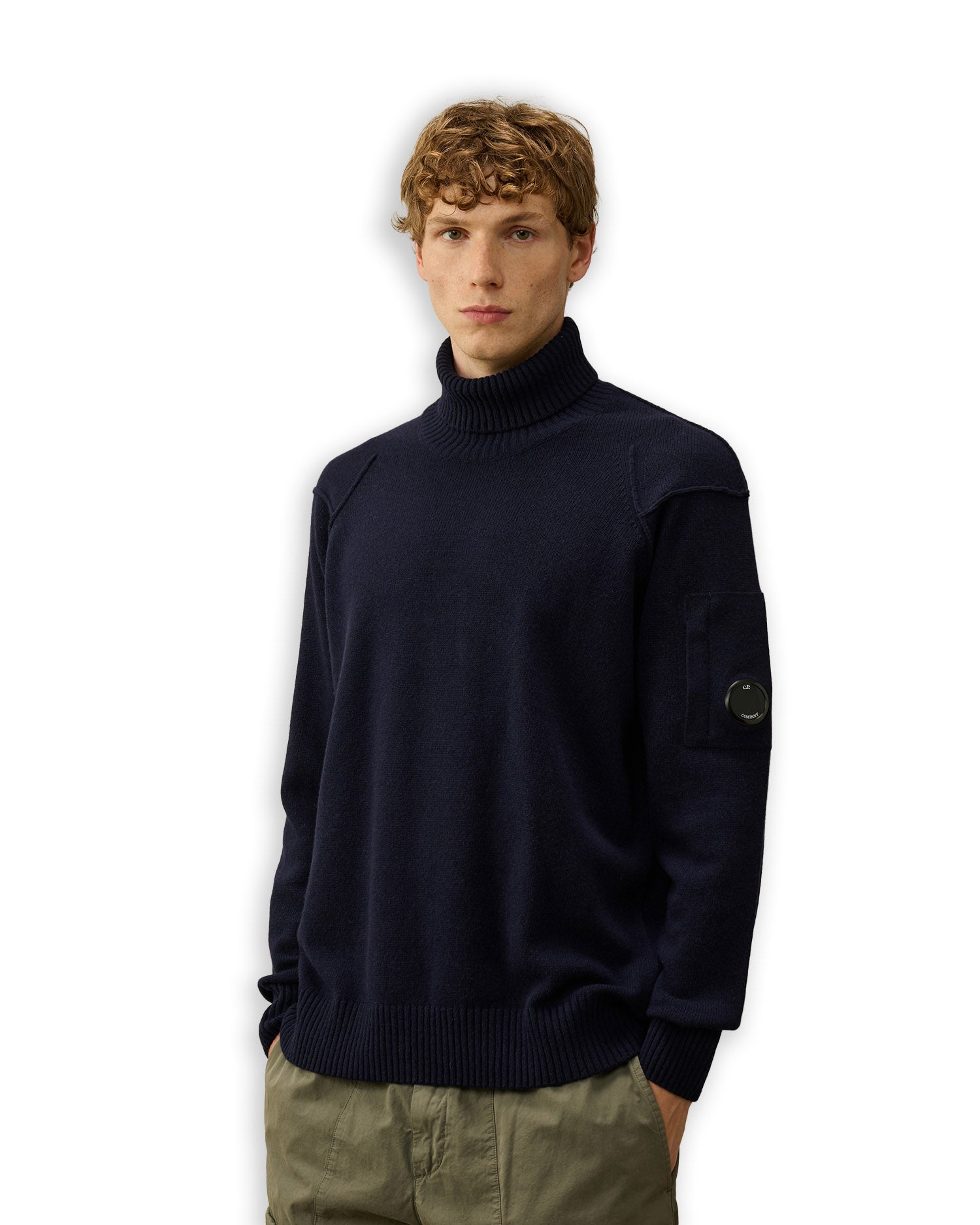 CP Company High Neck Blue Men's Sweater