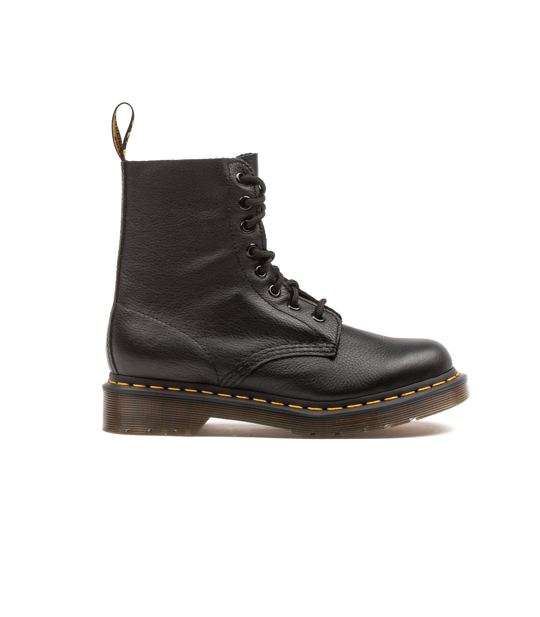 Dr. Martens 1460 Pascal Virginia Pelle Morbida Martellata Nero Donna