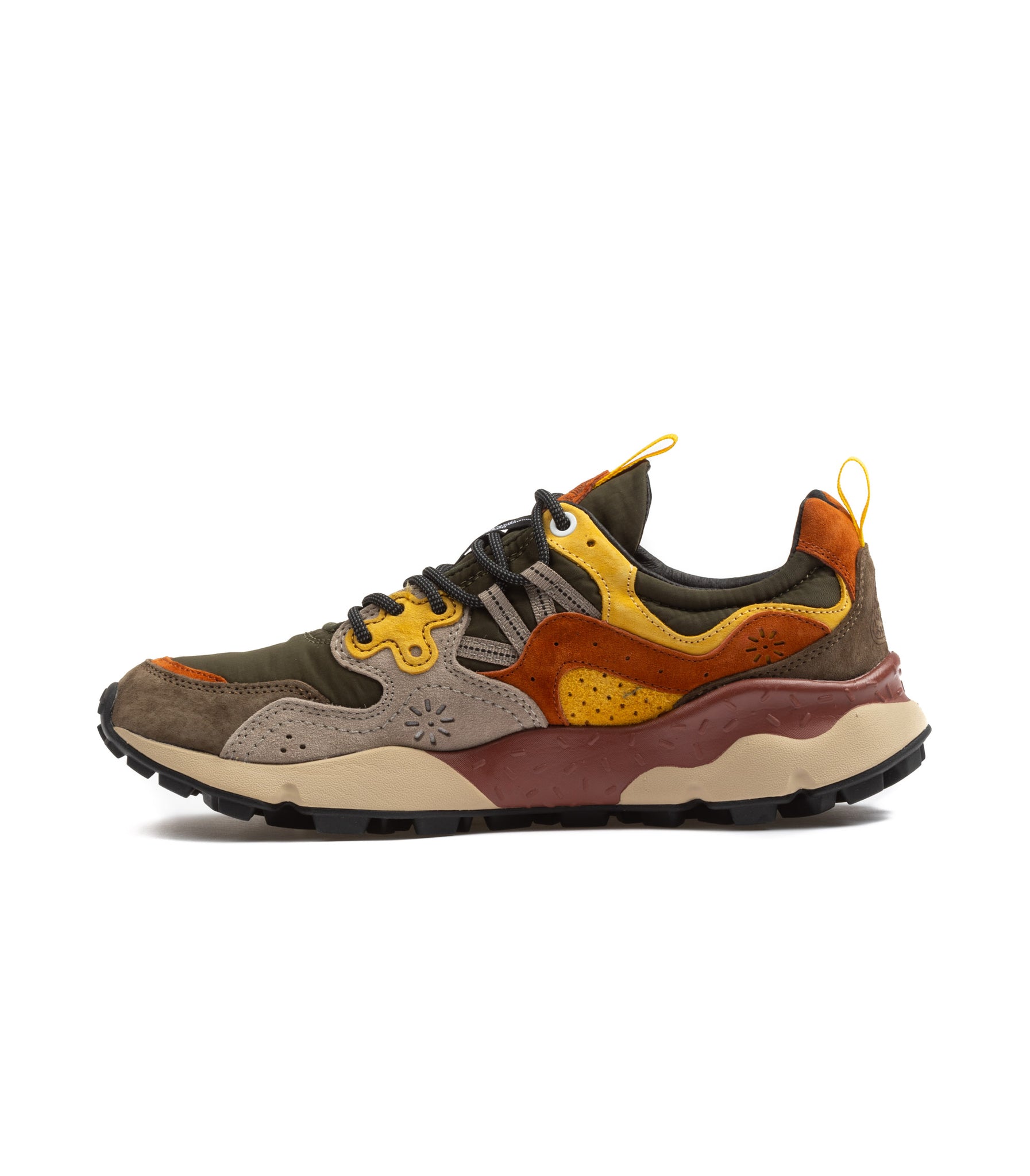 Flower Mountain Yamano 3 Suede Nylon Kaky Yellow Uomo