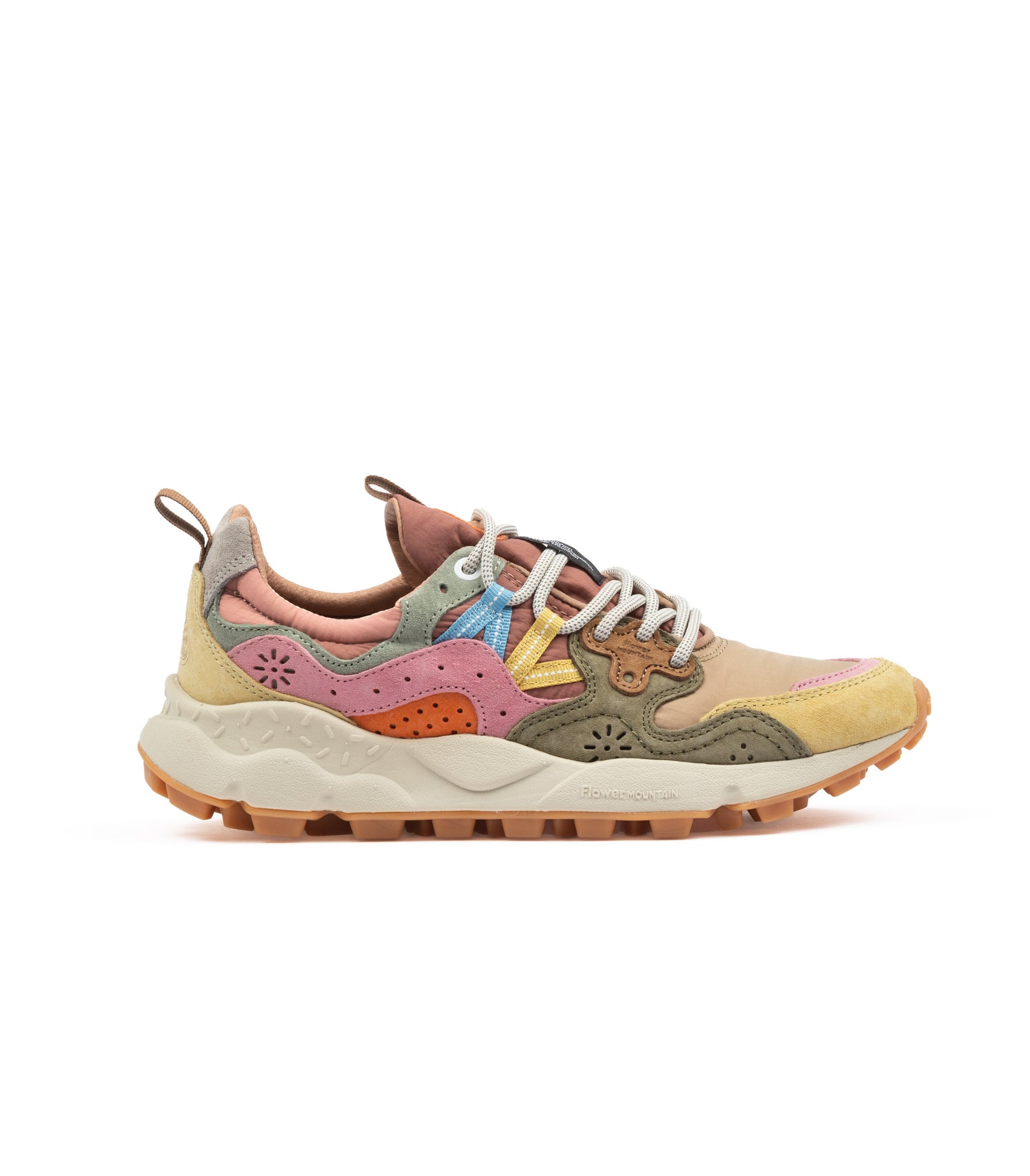 Flower Mountain Yamano 3 Suede Nylon Beige Multicolore Donna