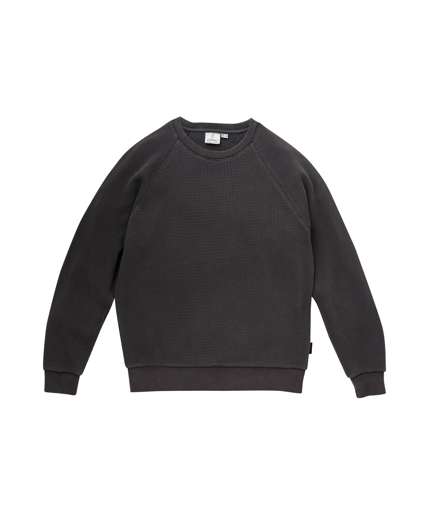 Gramicci Waffle Crewneck Sweatshirt Black