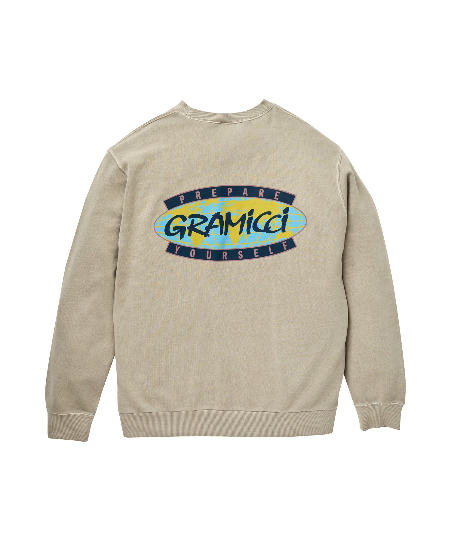 Gramicci Crewneck Sweatshirt Prepare Yourself Beige