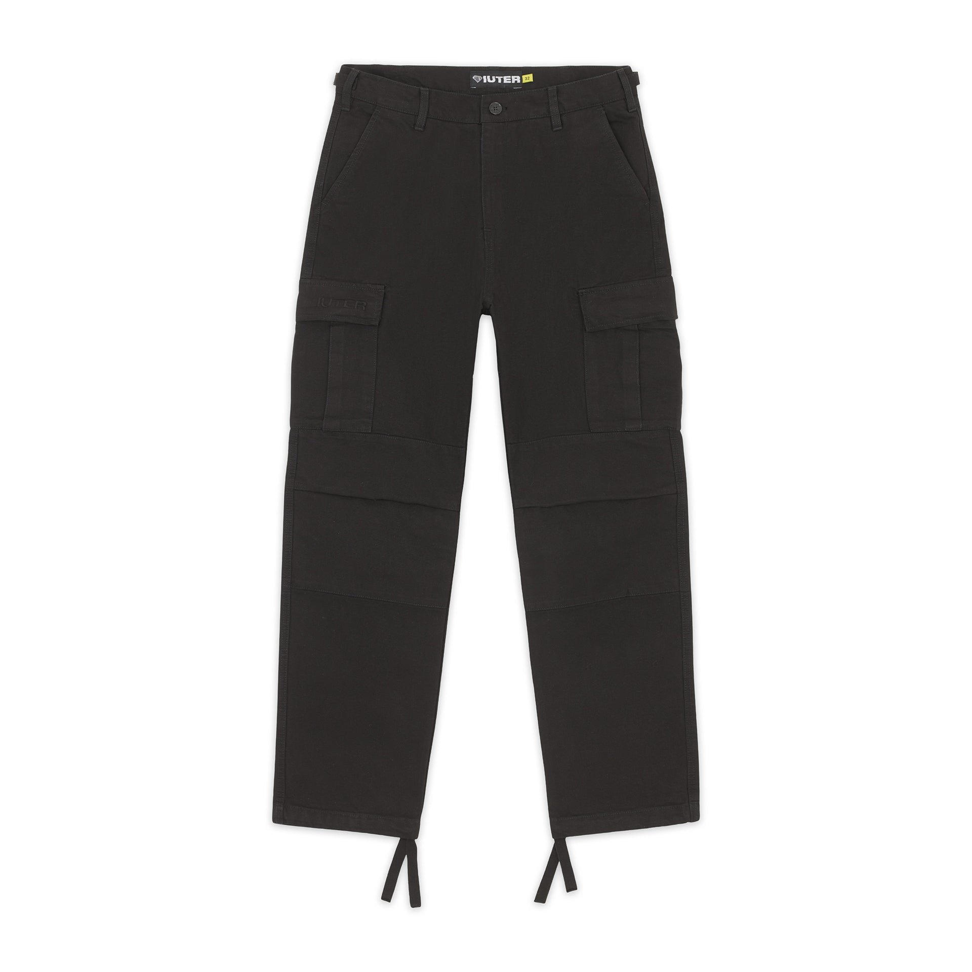 Pantaloni Iuter Cargo Canvas Nero