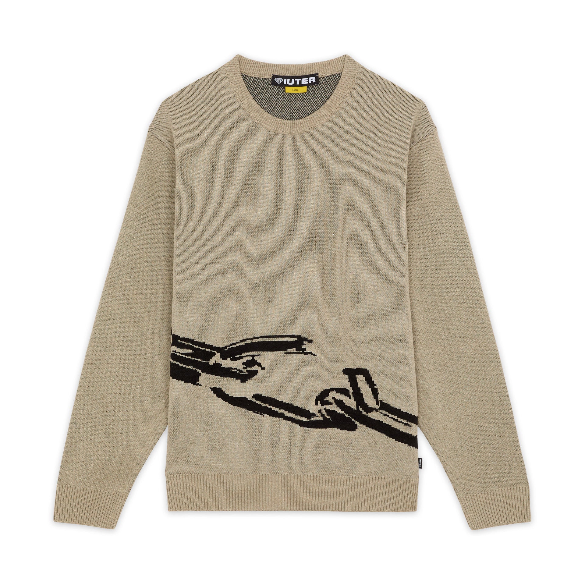 Iuter Chain Jumper Beige shirt