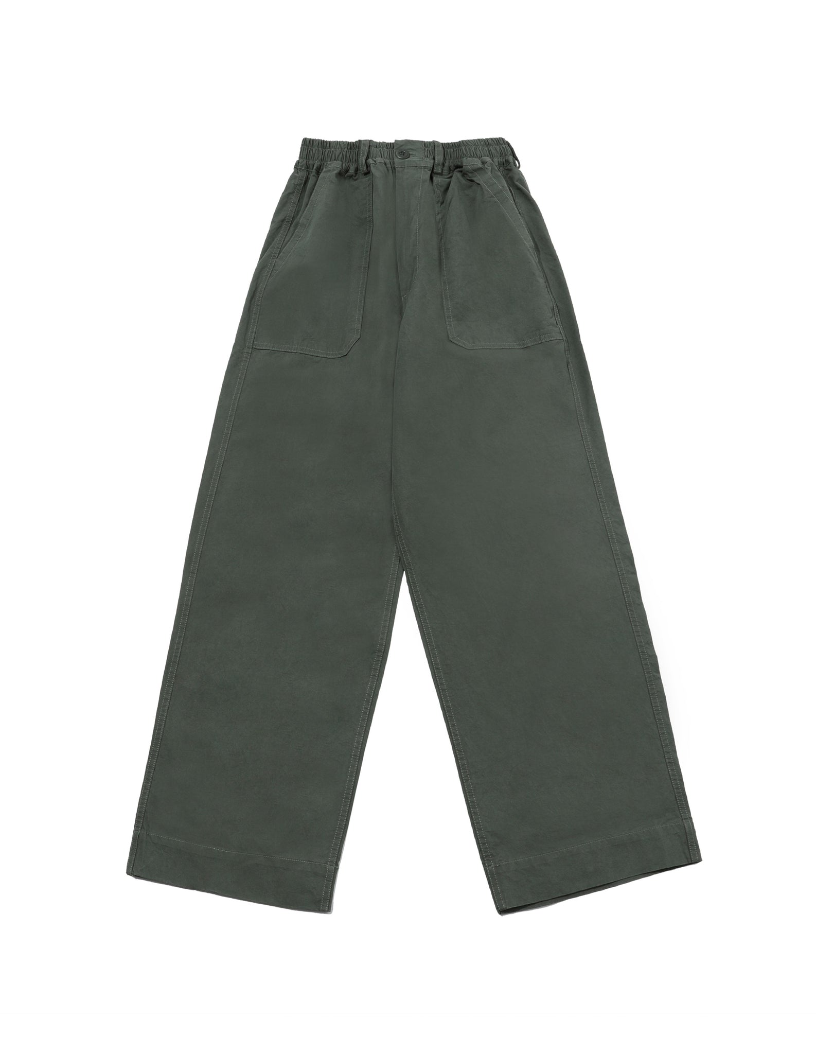 One Tuck Wide Fatigue 
Pants Khaki