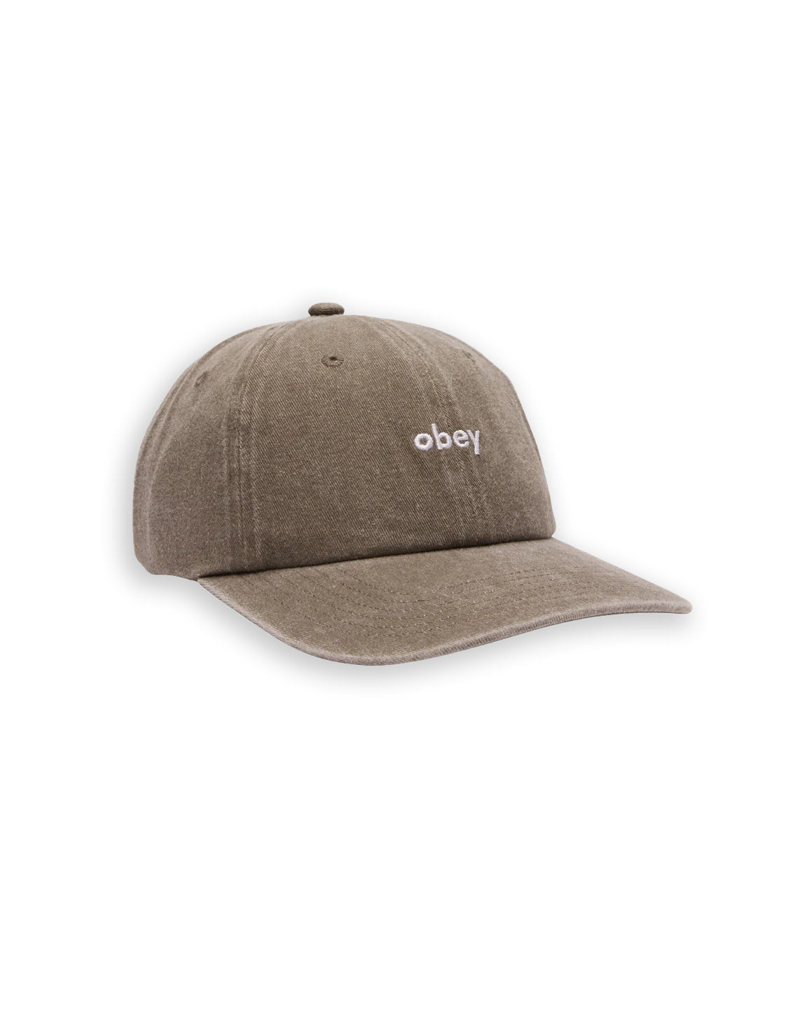 Obey Pigment Lowercase 6 Panel Strapback Hat