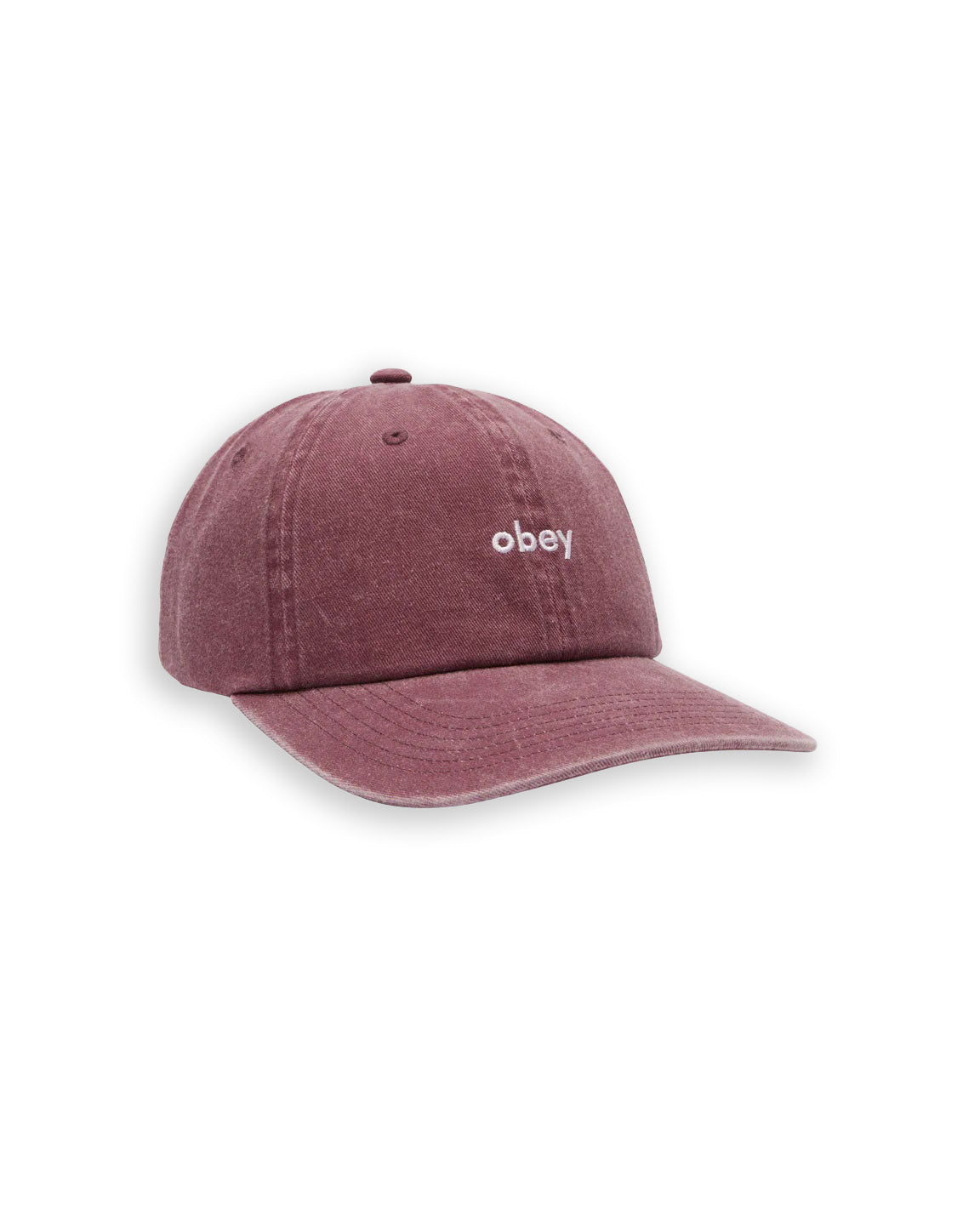 Obey Pigment Lowercase 6 Panel Strapback Hat