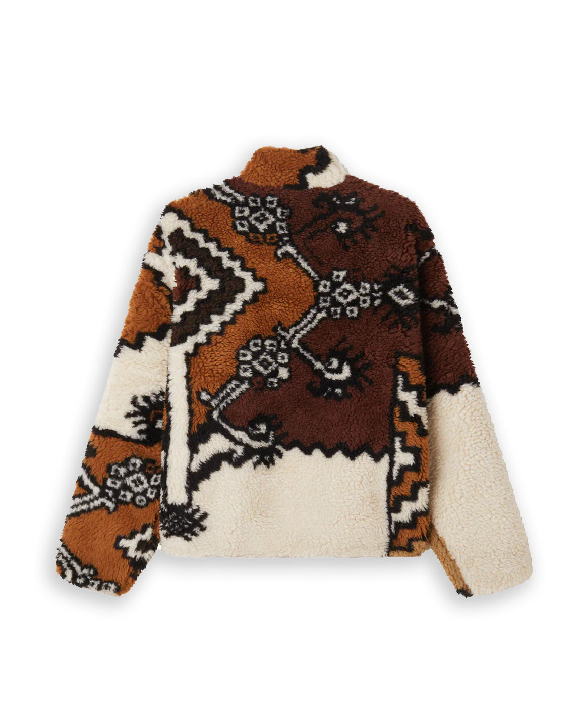 Obey Maroccan Rug Sherpa Jacket Marrone