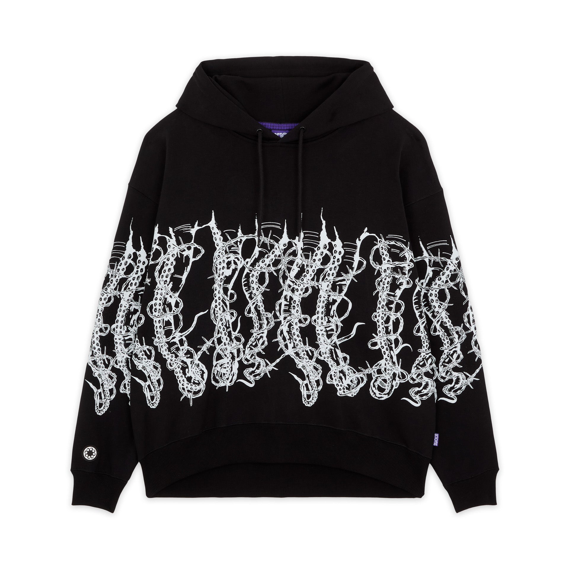 Octopus Hoodie By Giorgio Di Salvo Barbed Wire Hoodie Black