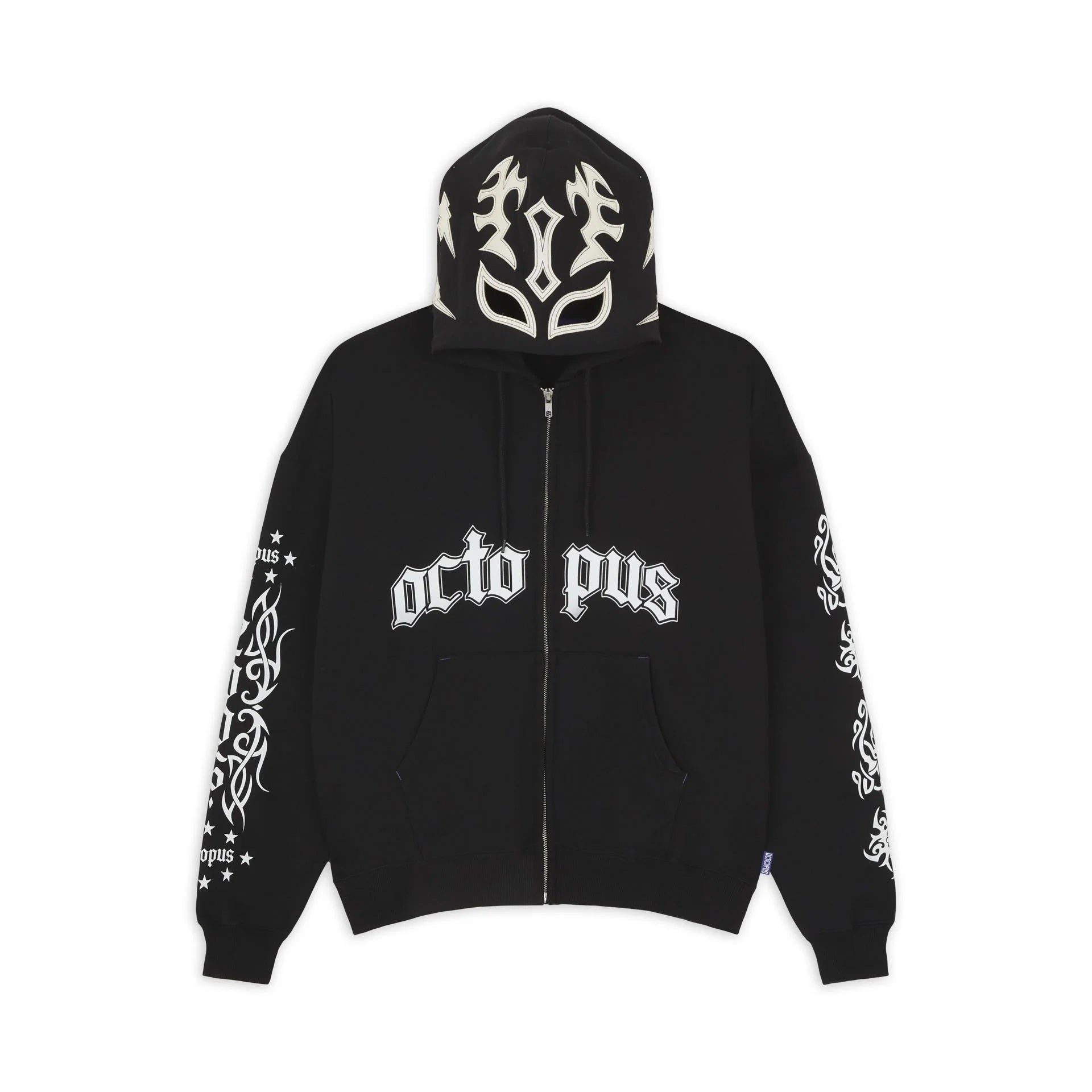 Octopus Lucha Libre Mask Full Zip Hoodie