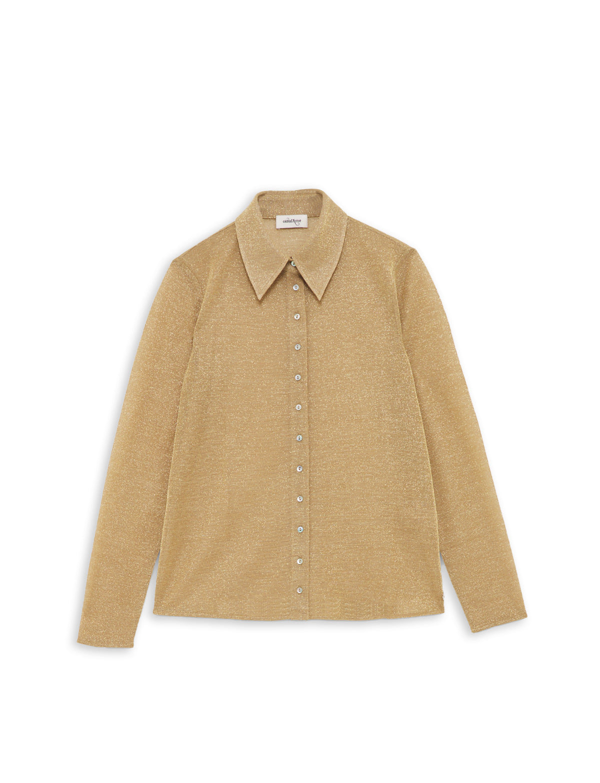 Beige Lurex Shirt