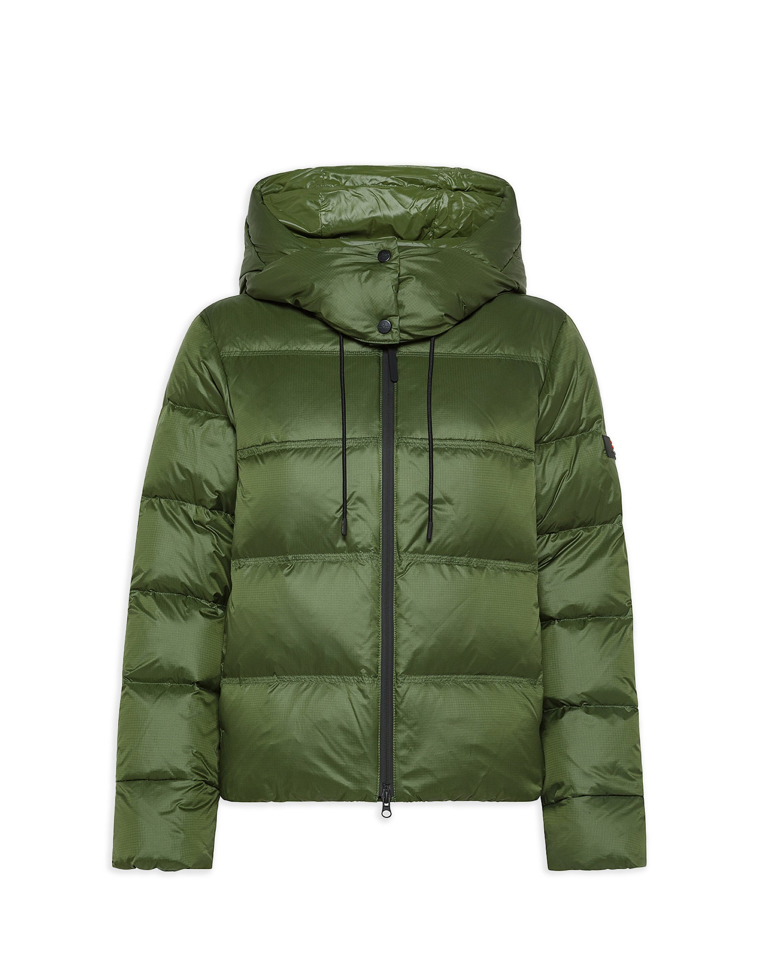 Peuterey Women's Bomber Jacket In Lightweight Nylon And Ripstop Green