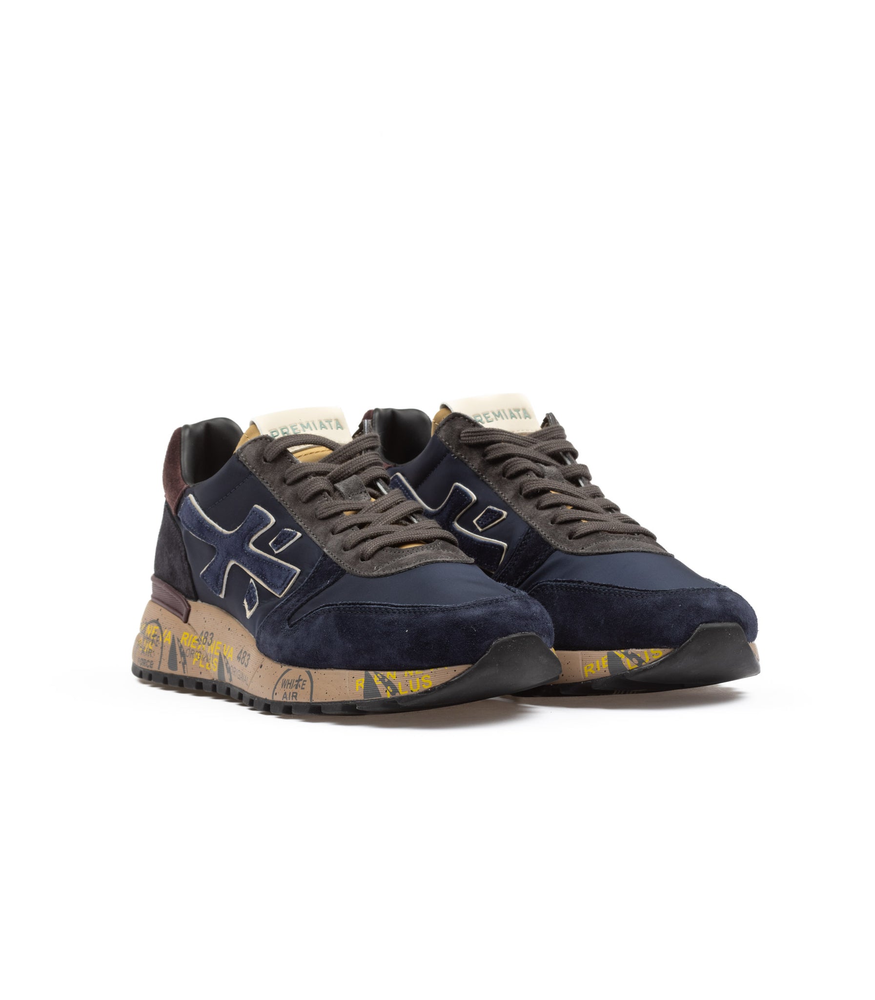 Premiata Mick 6868 Blu E Bordeaux Uomo