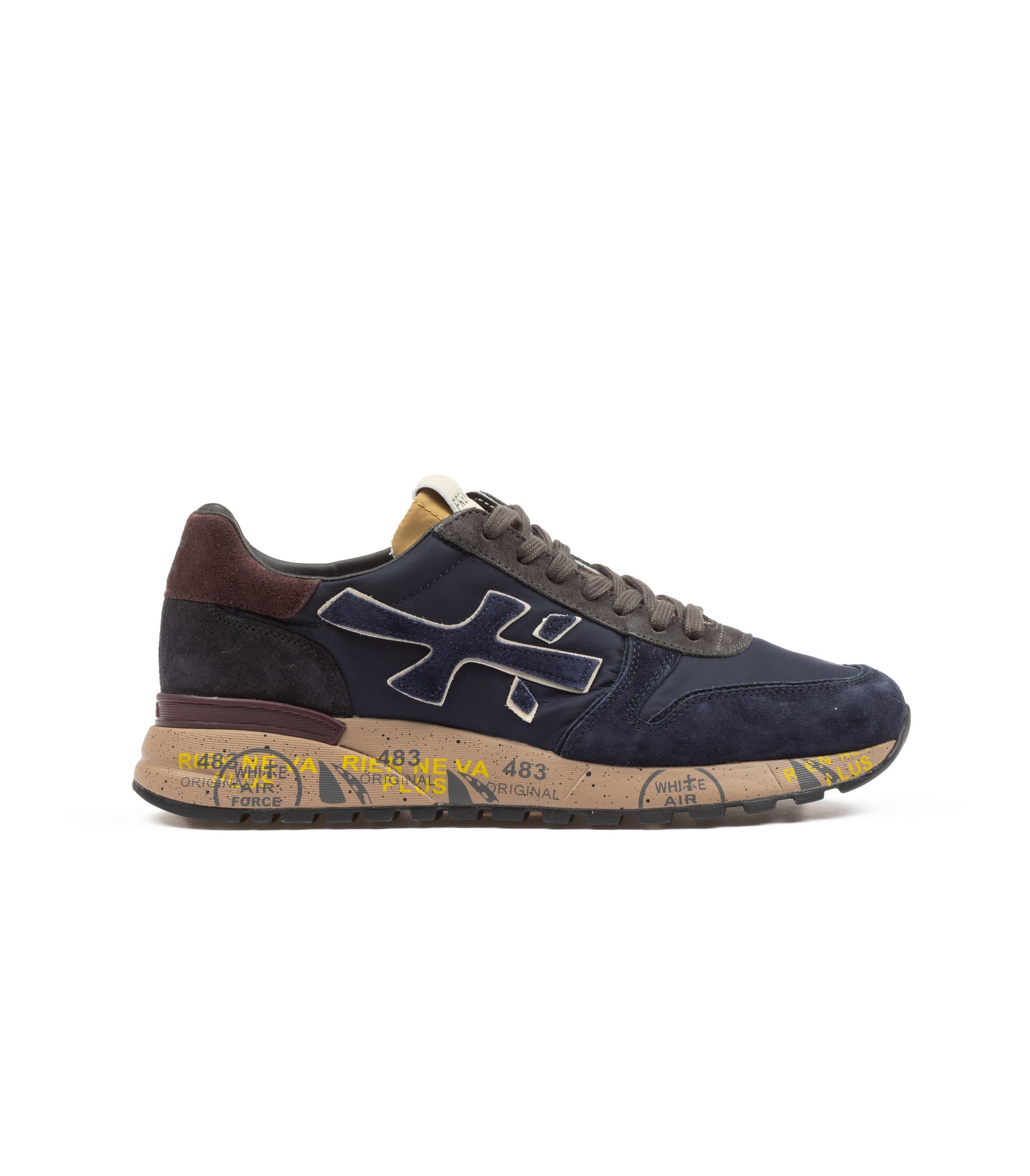 Premiata Mick 6868 Blu E Bordeaux Uomo