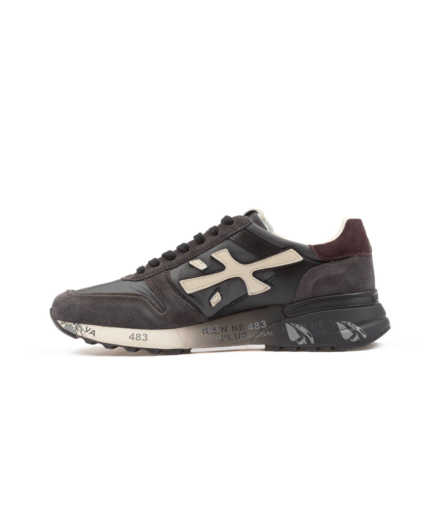 Premiata Mick 6872 Antracite  Bordeaux Uomo