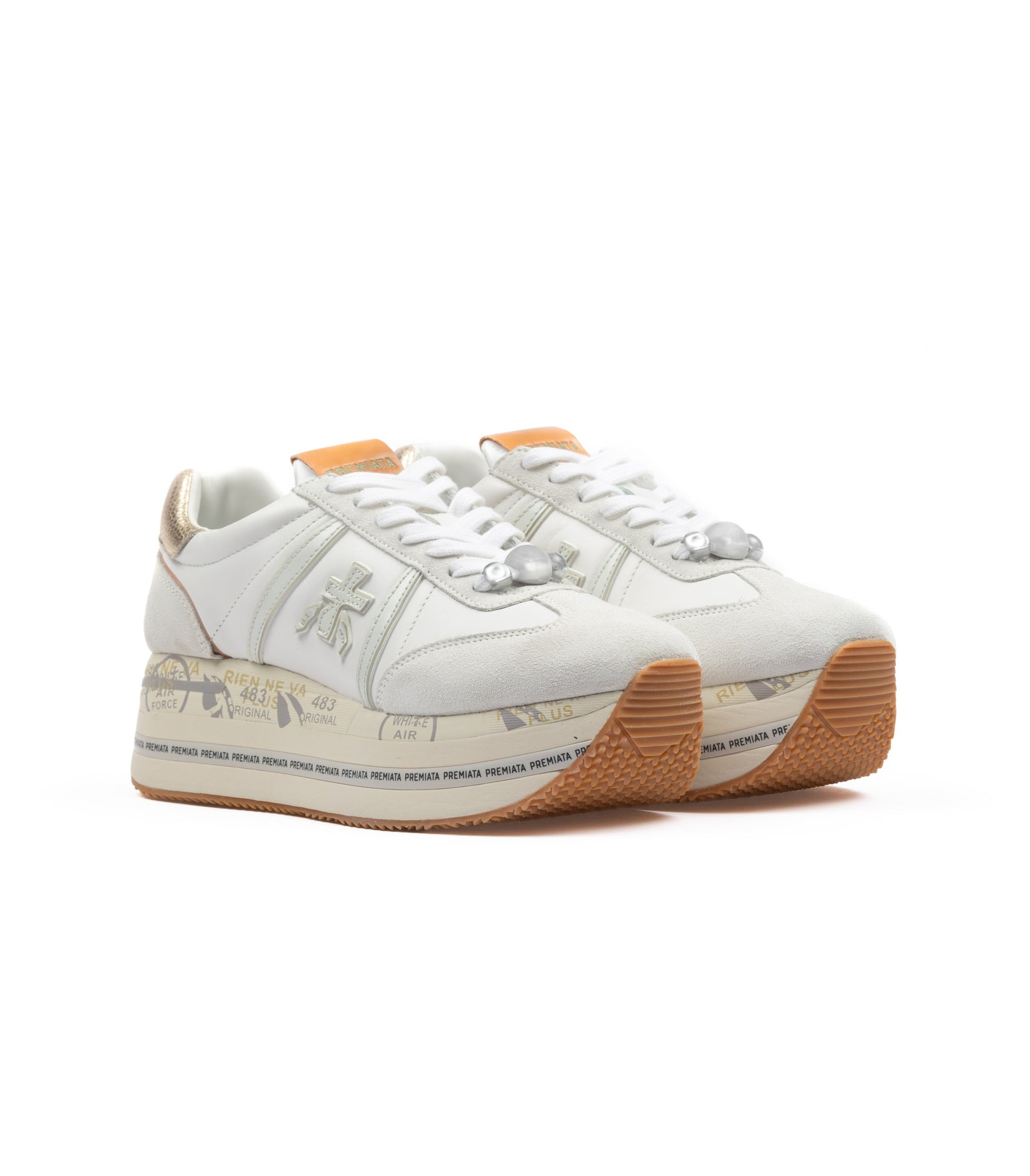 Premiata Beth Triple 7037 White Women