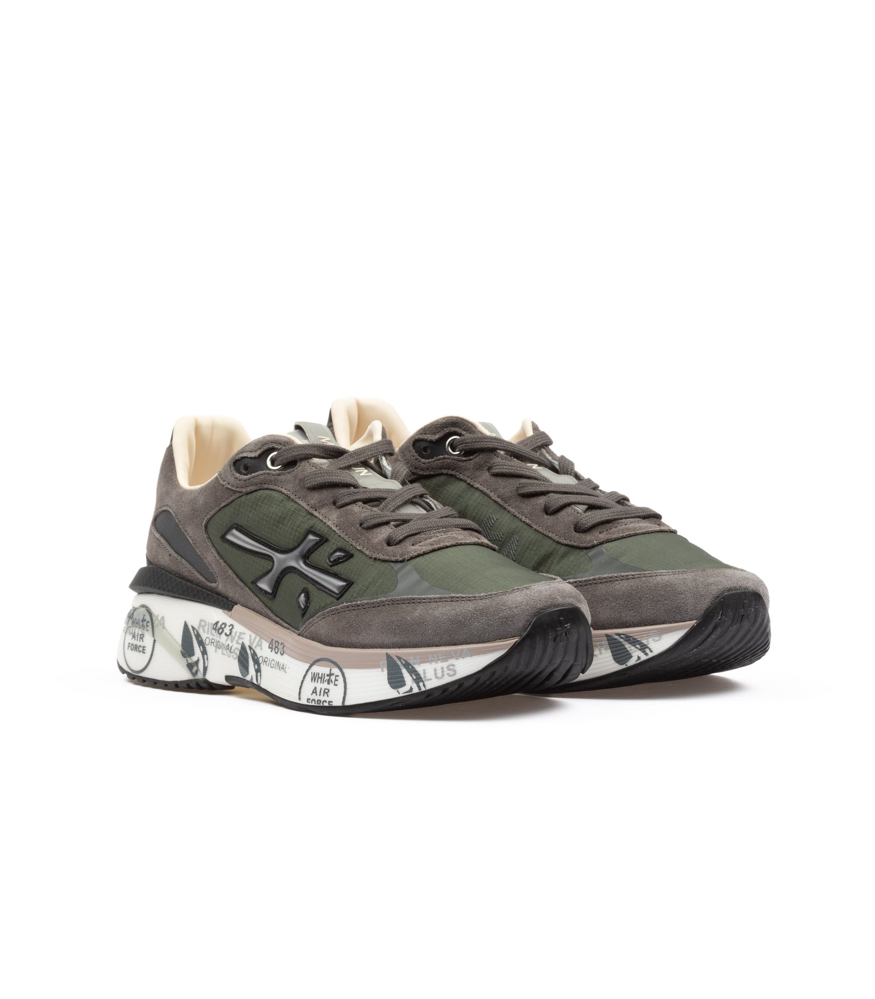 Premiata Moe Run 7106 Verde Militare Uomo