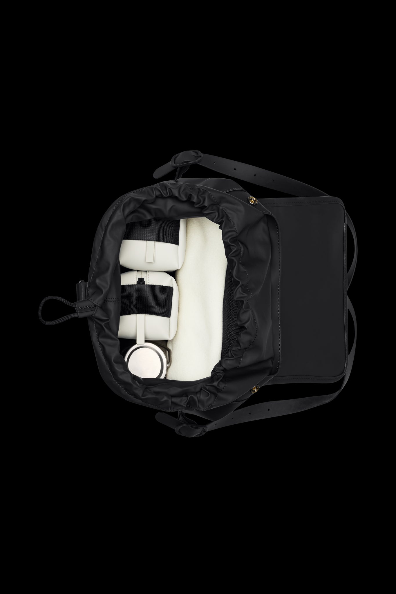 Rains Bucket Backpack Gloss Black