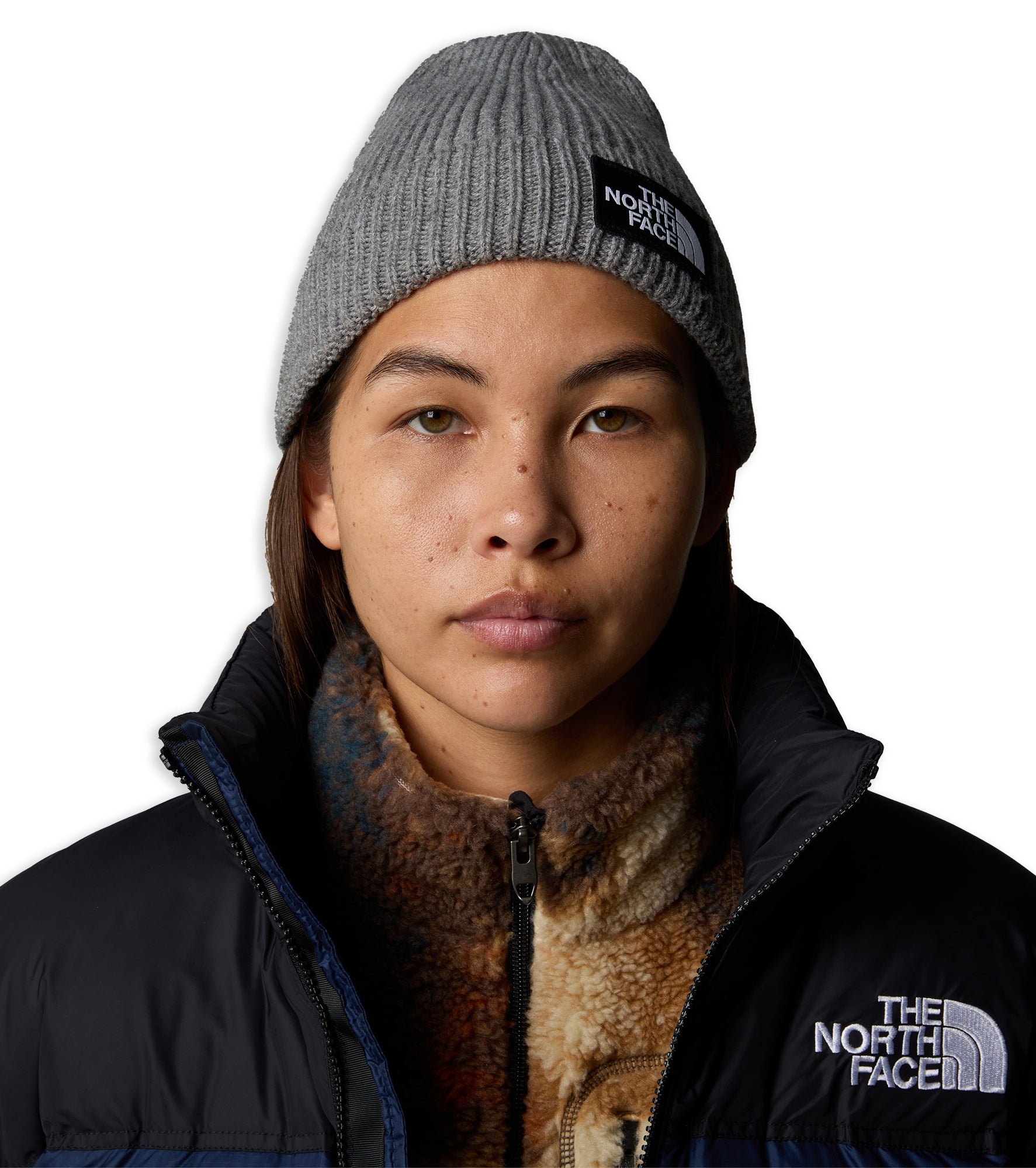 Cuffia The North Face Box Logo Grigio