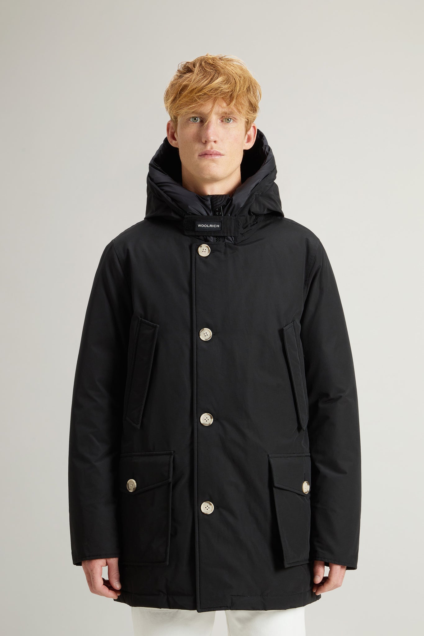 Woolrich Arctic Parka In Ramar Cloth Nero