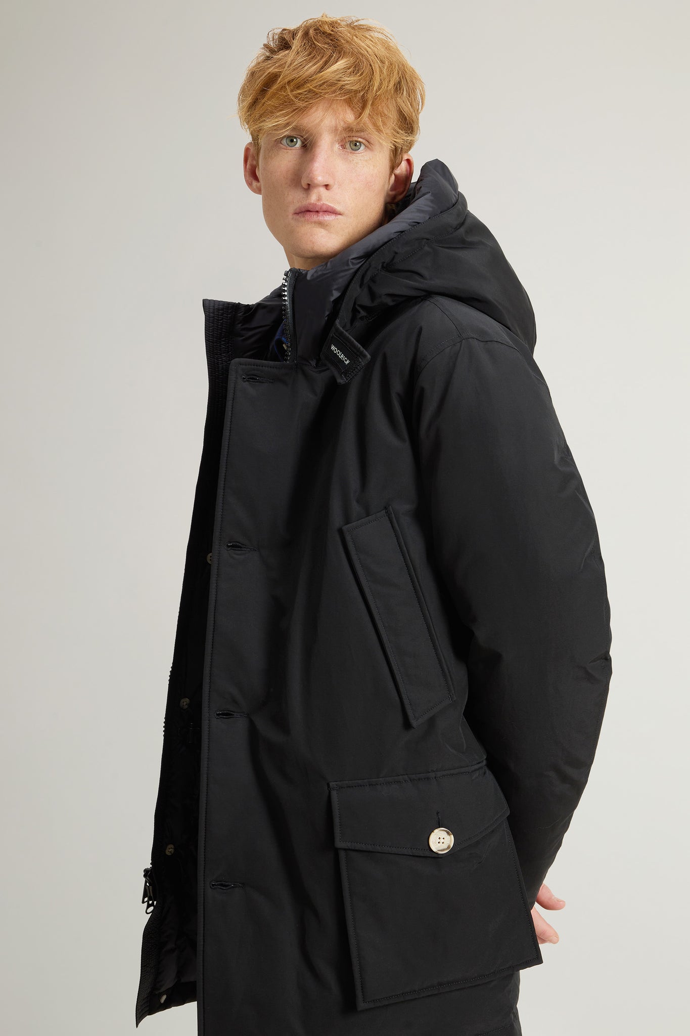 Woolrich Arctic Parka In Ramar Cloth Nero