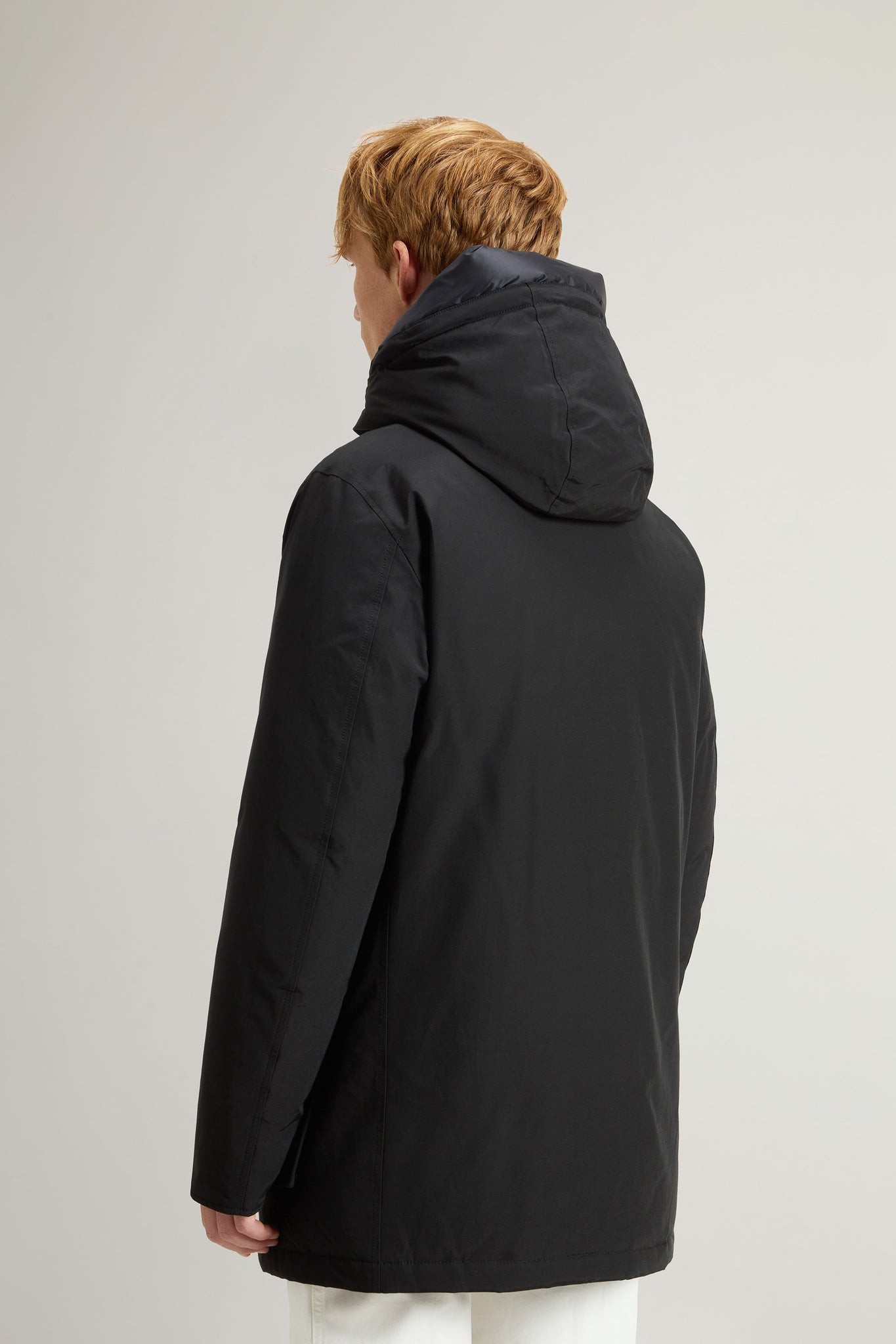 Woolrich Arctic Parka In Ramar Cloth Nero