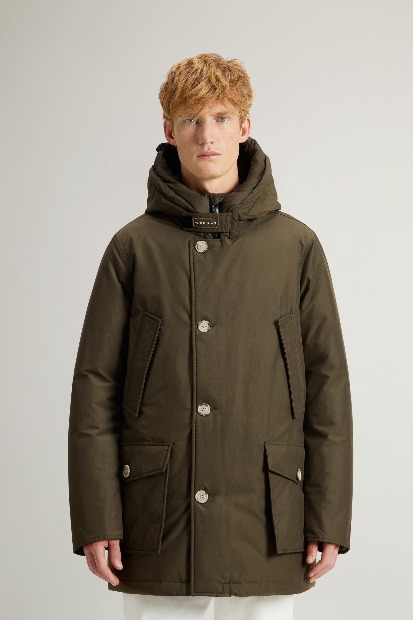 Woolrich Arctic Parka In Ramar Cloth Verde