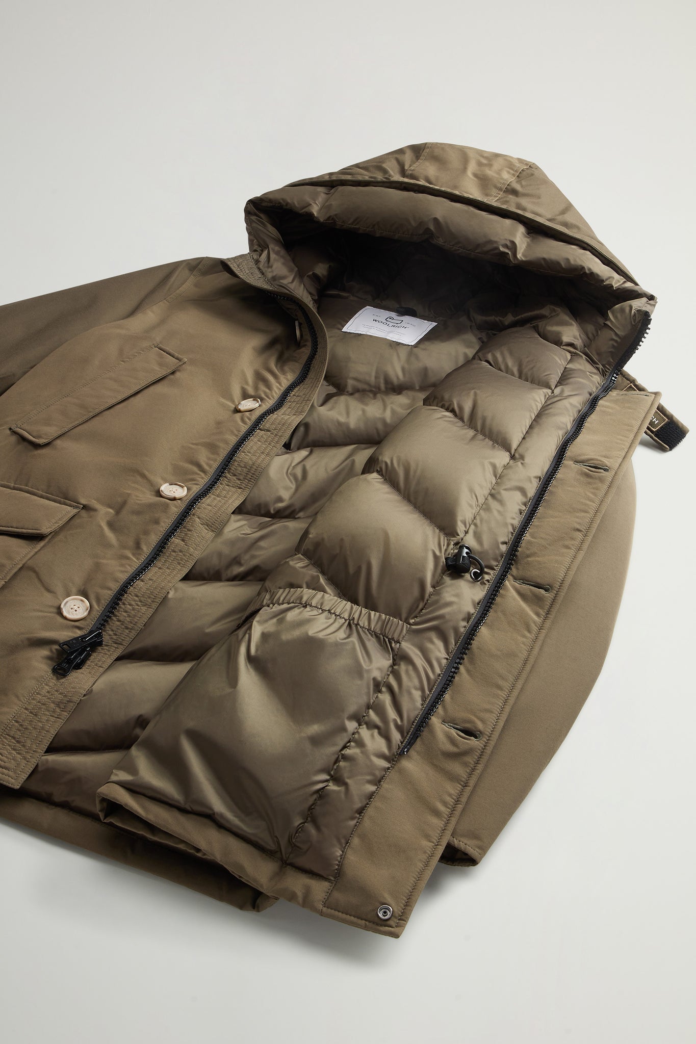 Woolrich Arctic Parka In Ramar Cloth Verde