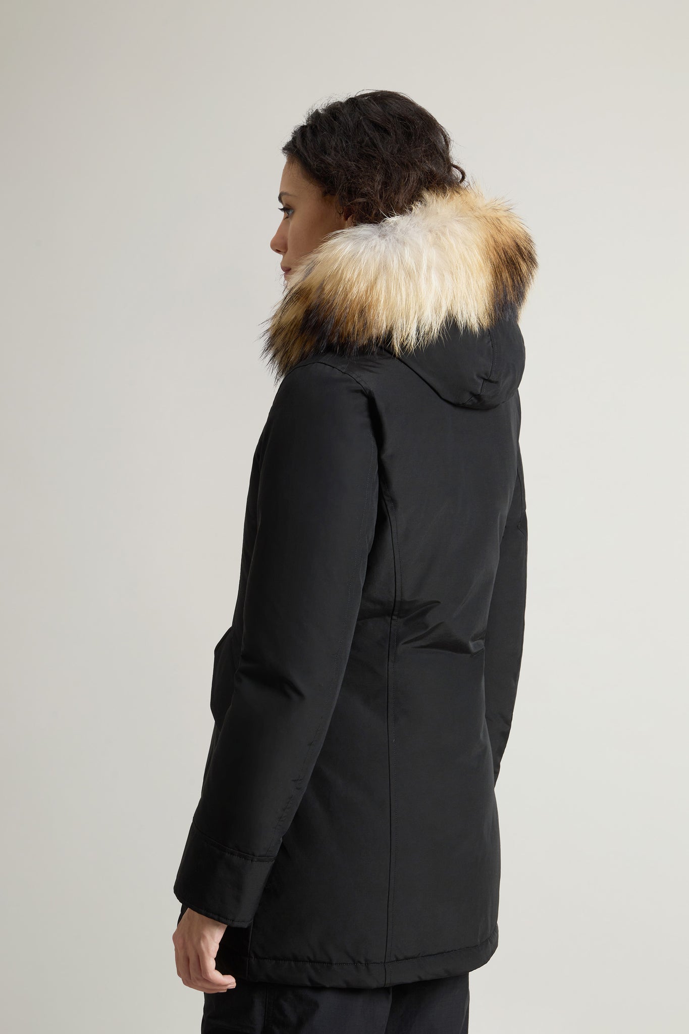 Woolrich Arctic Parka In Ramar Cloth Nero