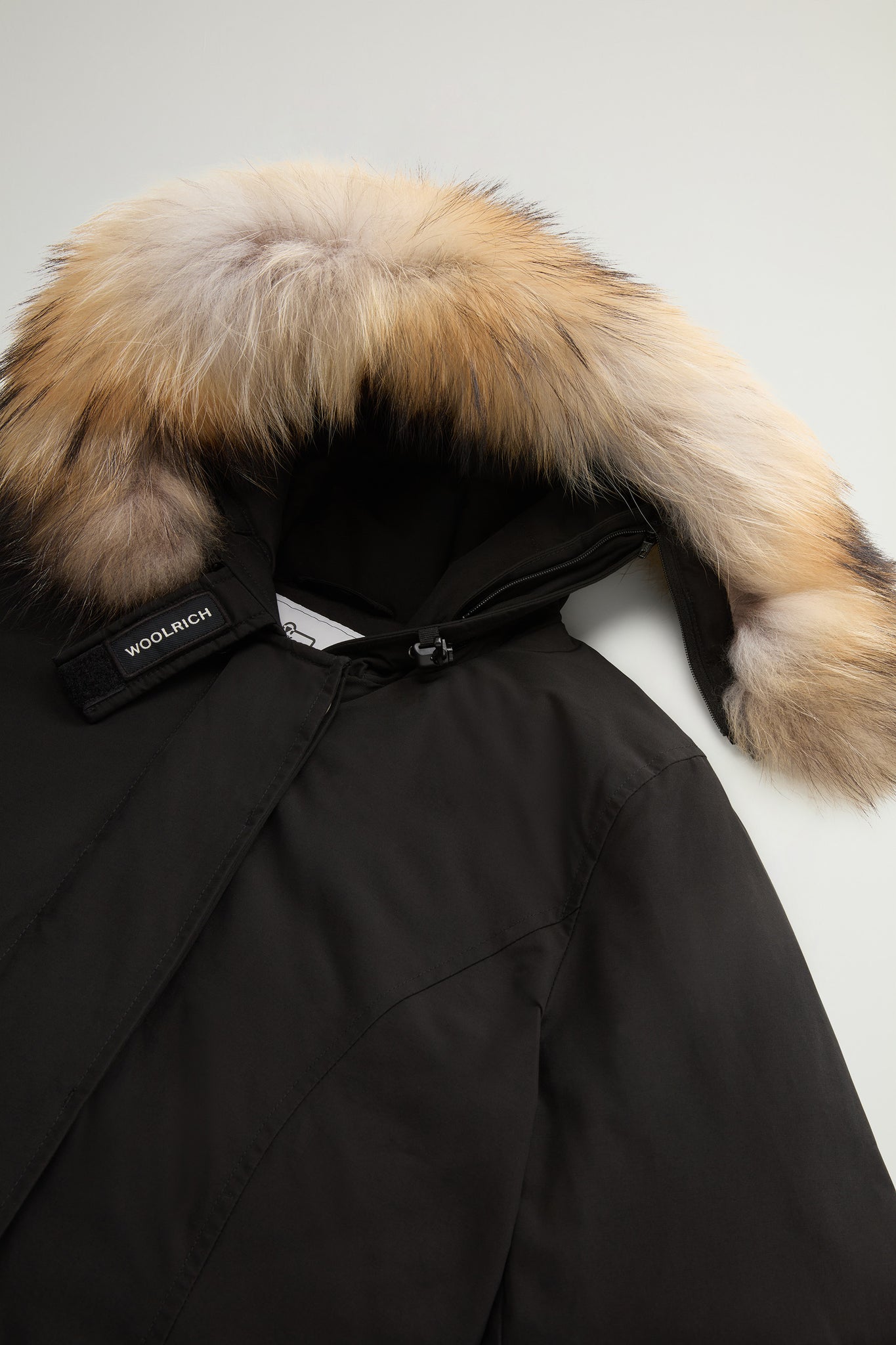 Woolrich Arctic Parka In Ramar Cloth Nero