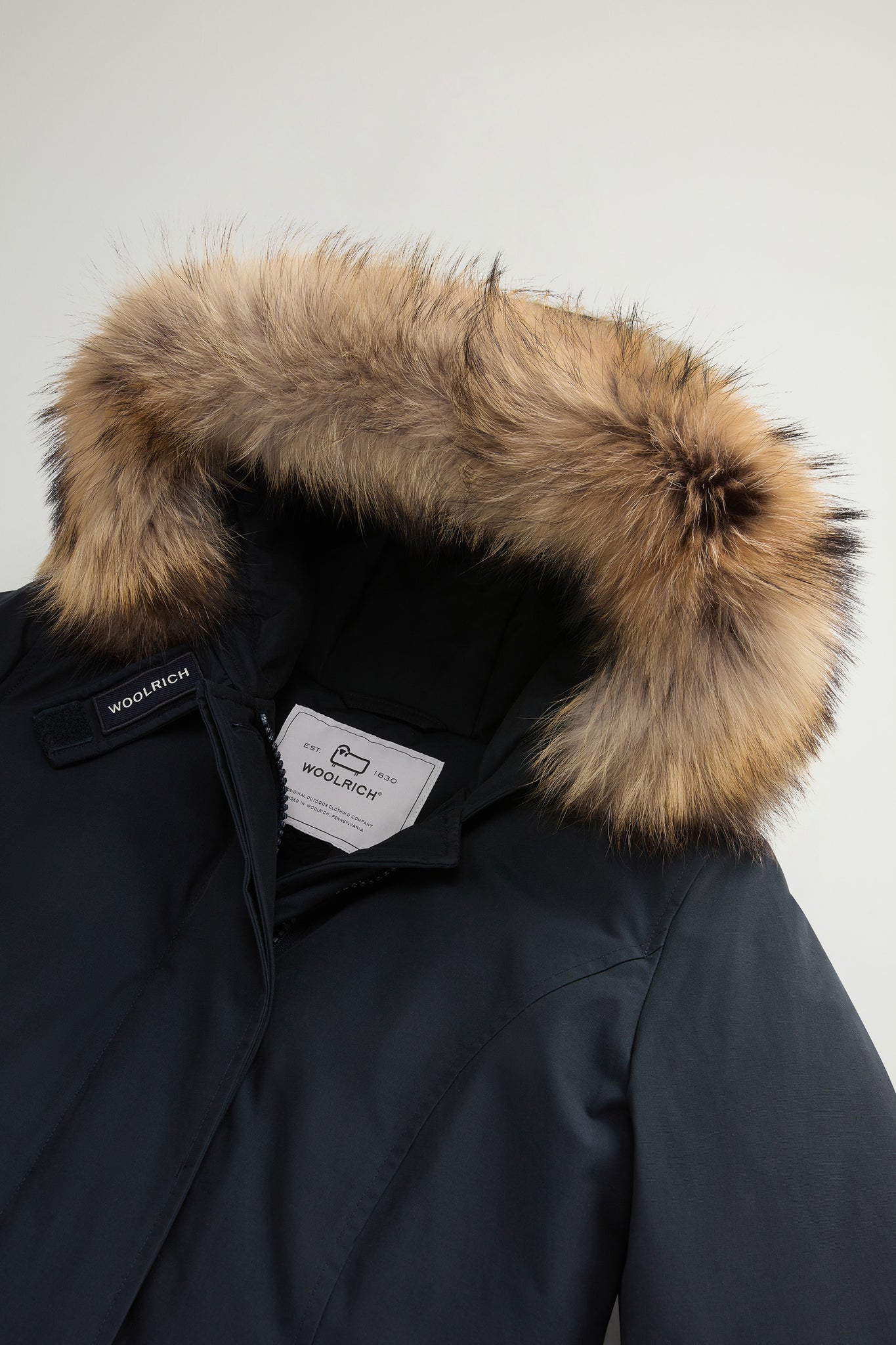 Woolrich Arctic Parka In Ramar Cloth Blu