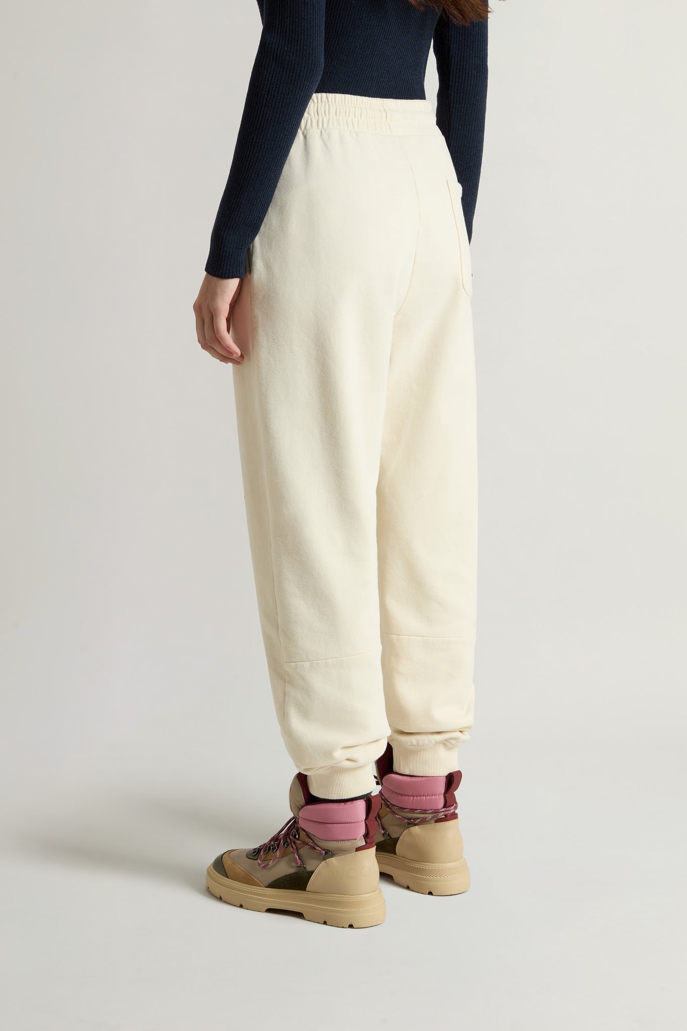 Pantaloni In Light Fleece Latte