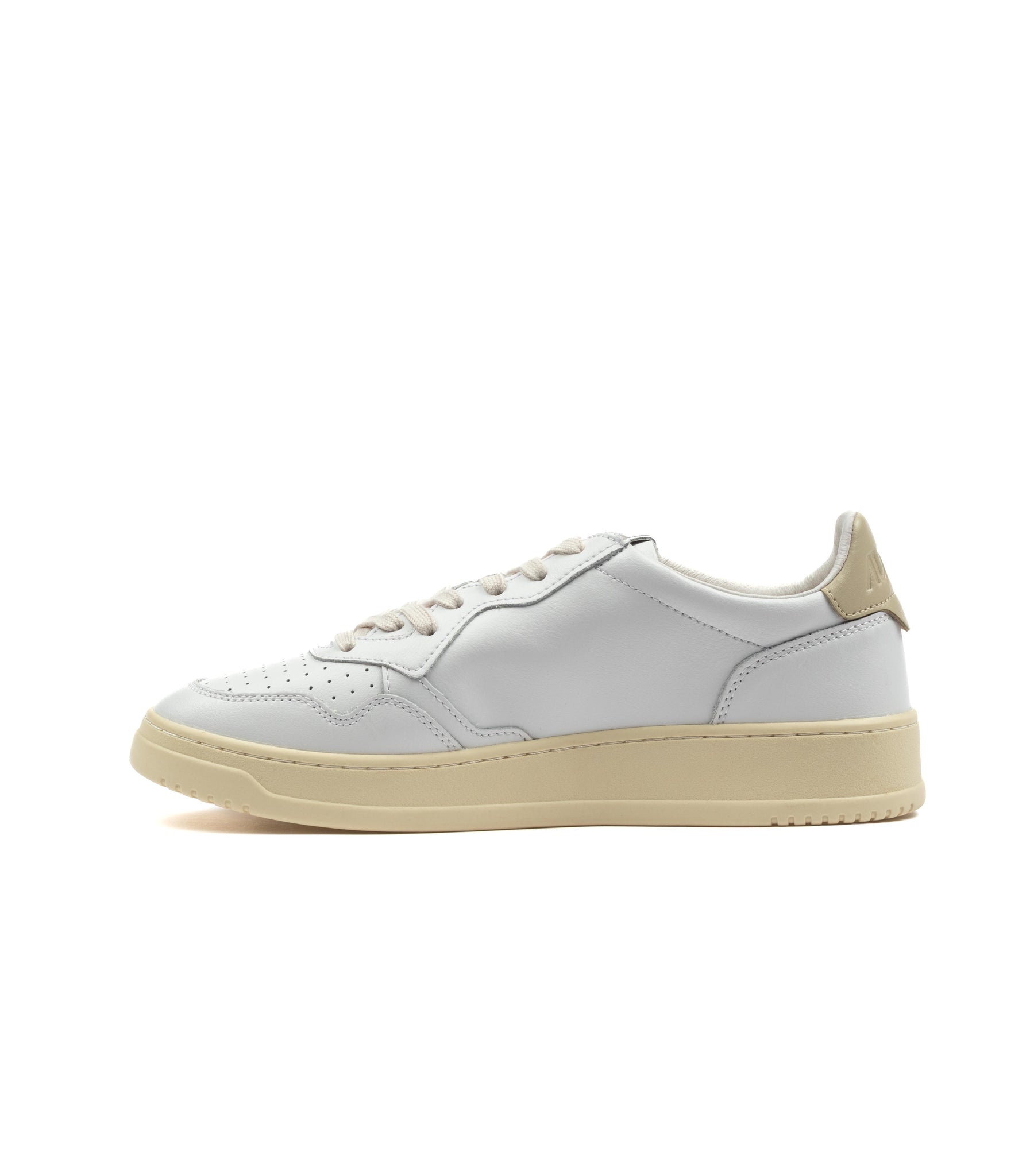 Autry Autry Medalist Low Leat Bianco Beige Uomo